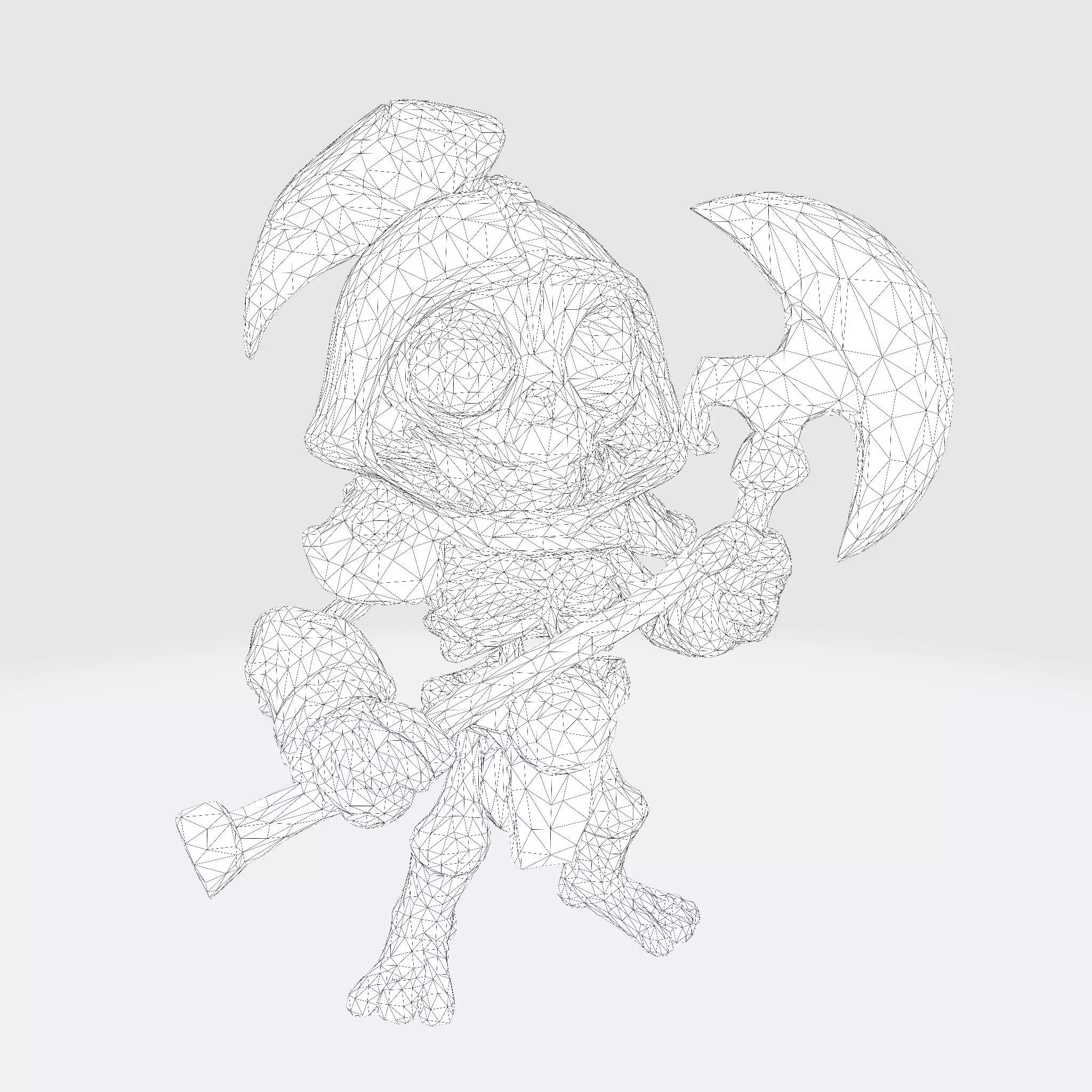 Cute Skully Centurion Gladiator for 3D Print 3D print model_10