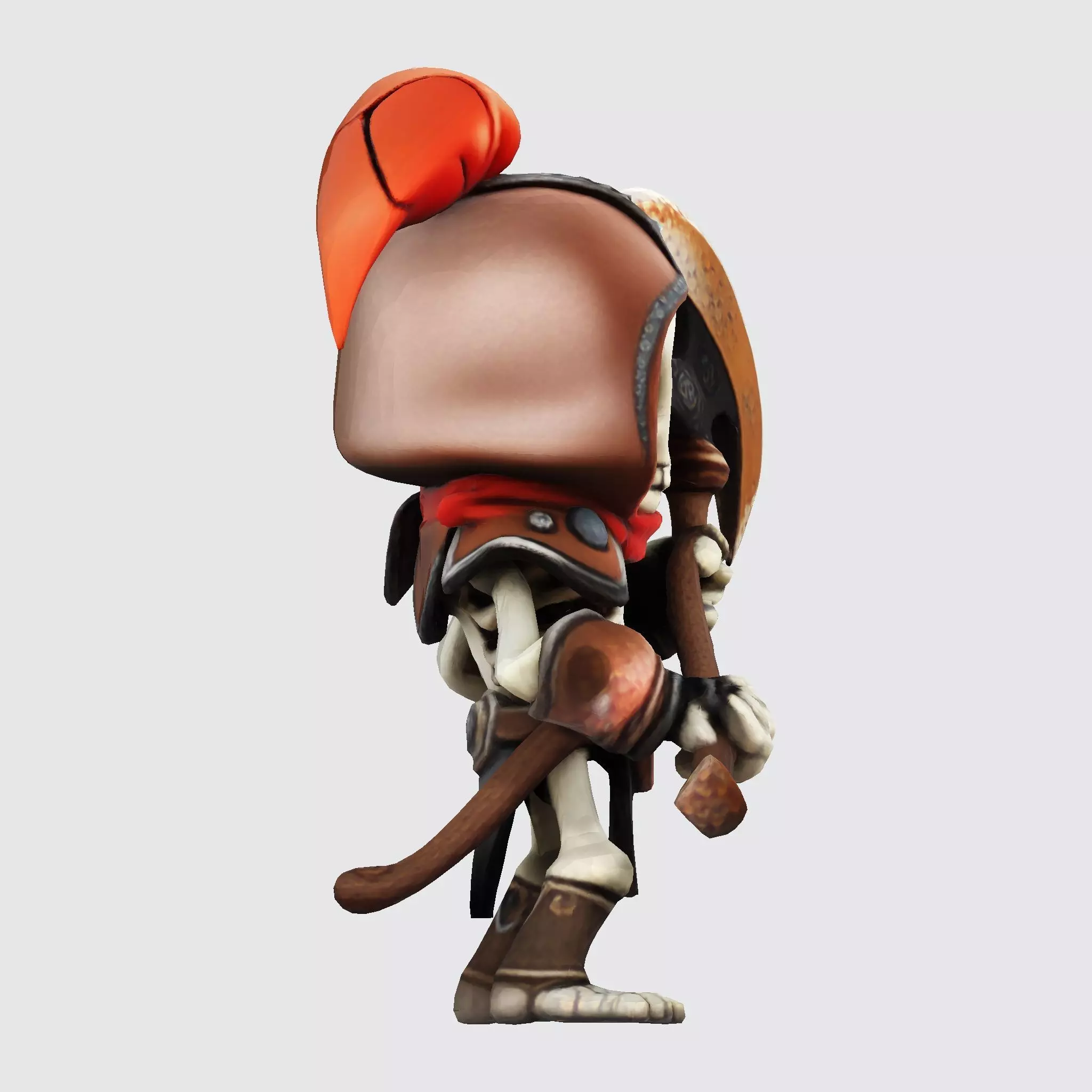 Cute Skully Centurion Gladiator for 3D Print 3D print model_6