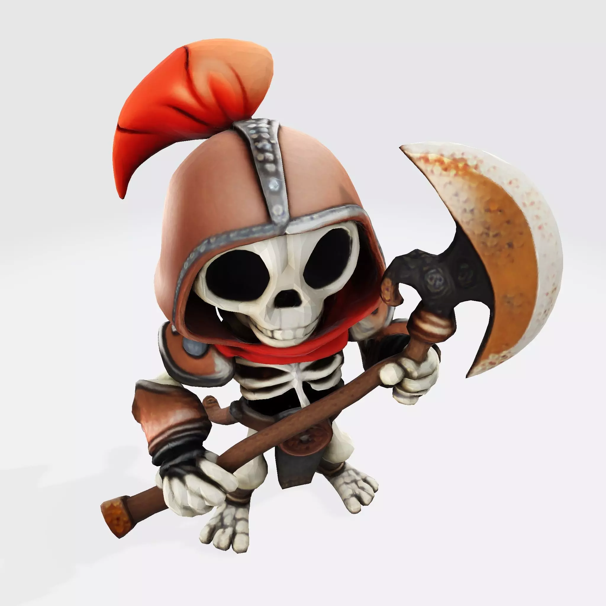 Cute Skully Centurion Gladiator for 3D Print 3D print model_11