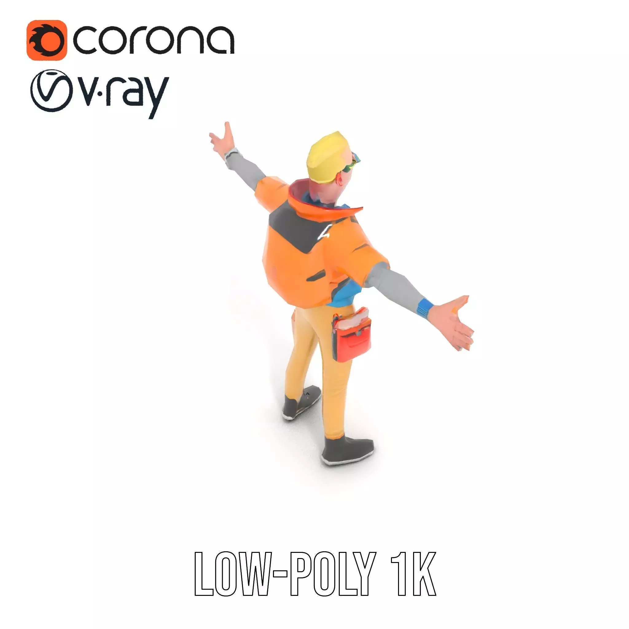 Vibrant Fashion Character model pack Low-poly 3D model_17