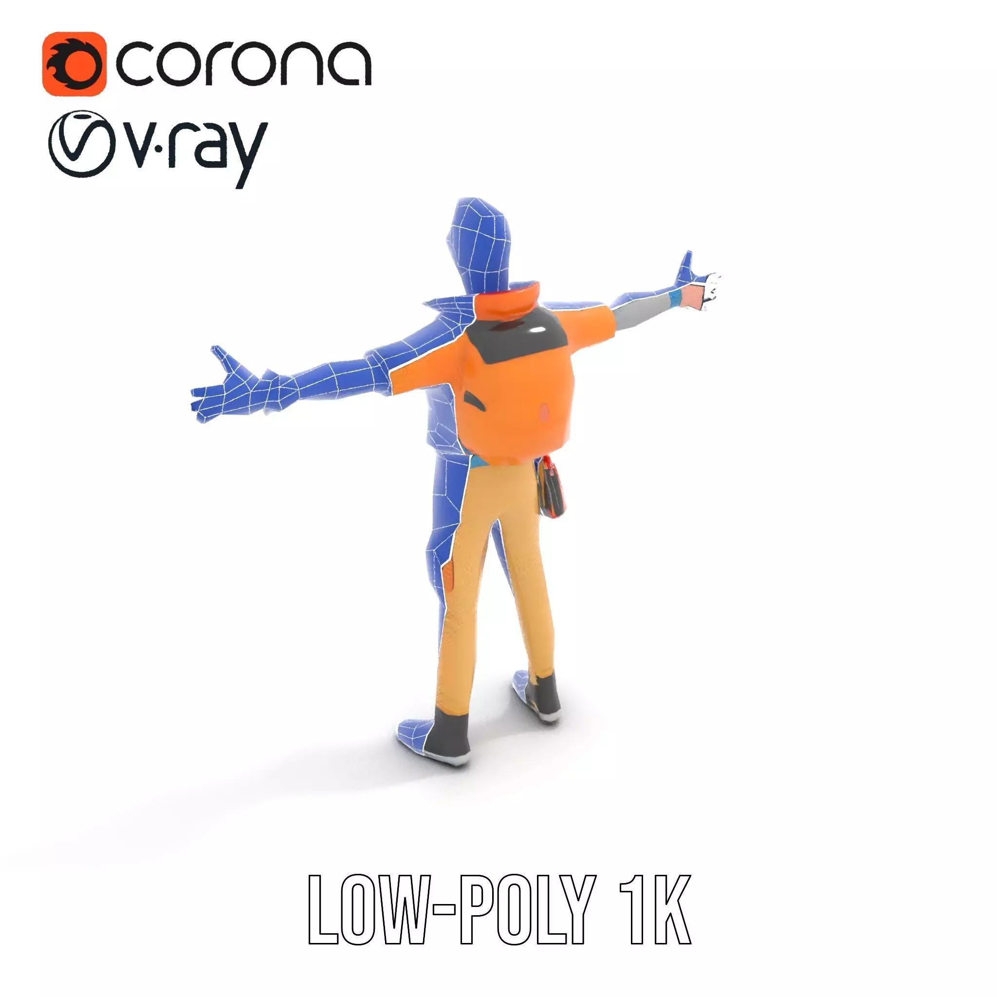 Vibrant Fashion Character model pack Low-poly 3D model_12