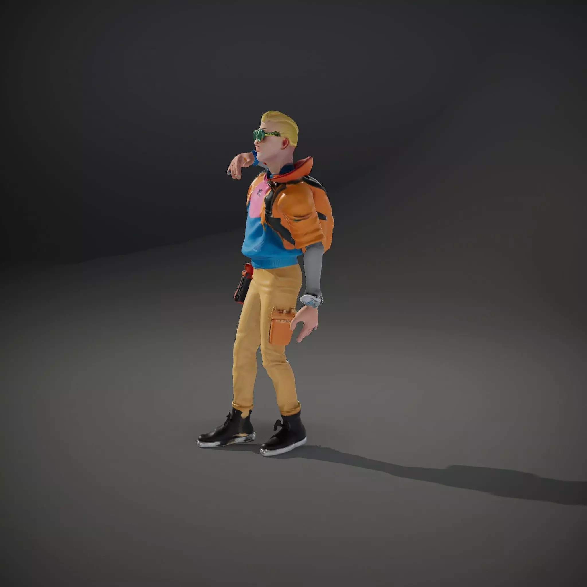 Vibrant Fashion Character model pack Low-poly 3D model_34