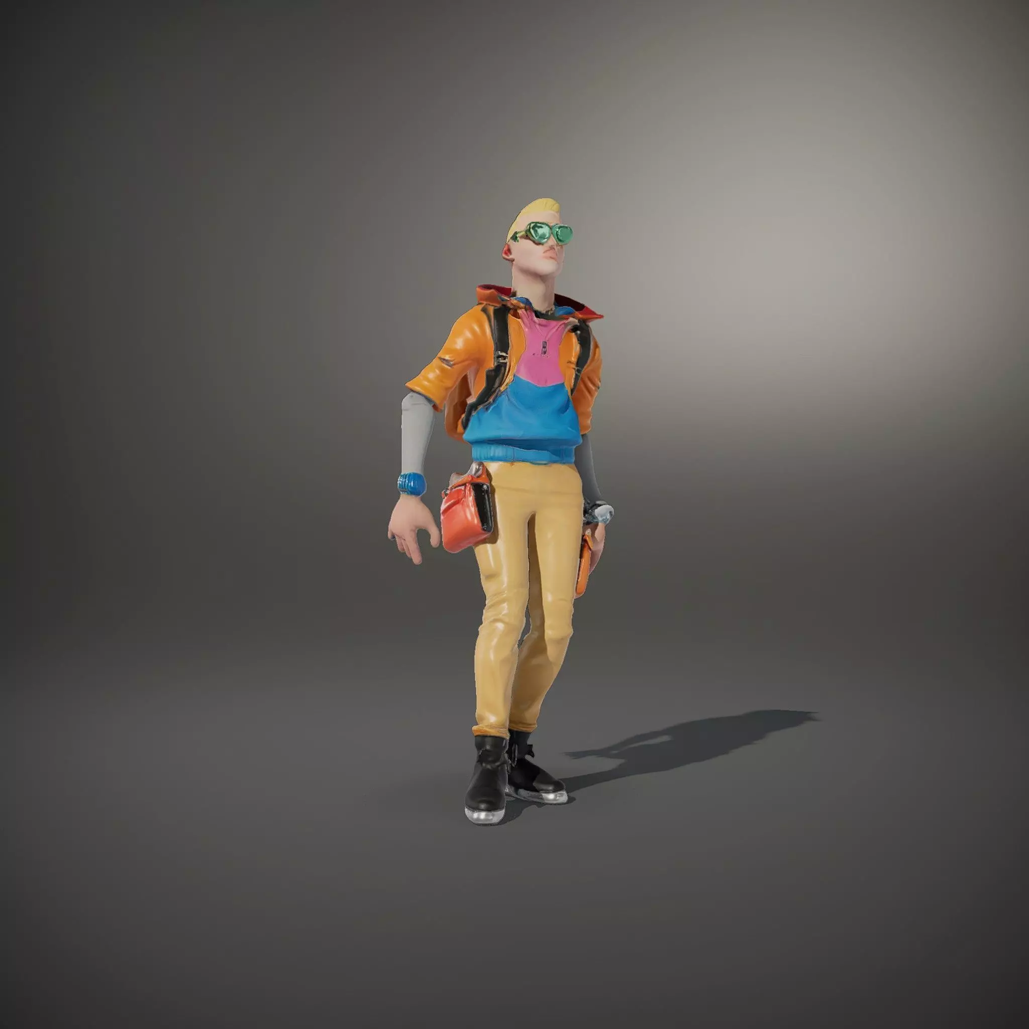 Vibrant Fashion Character model pack Low-poly 3D model_35