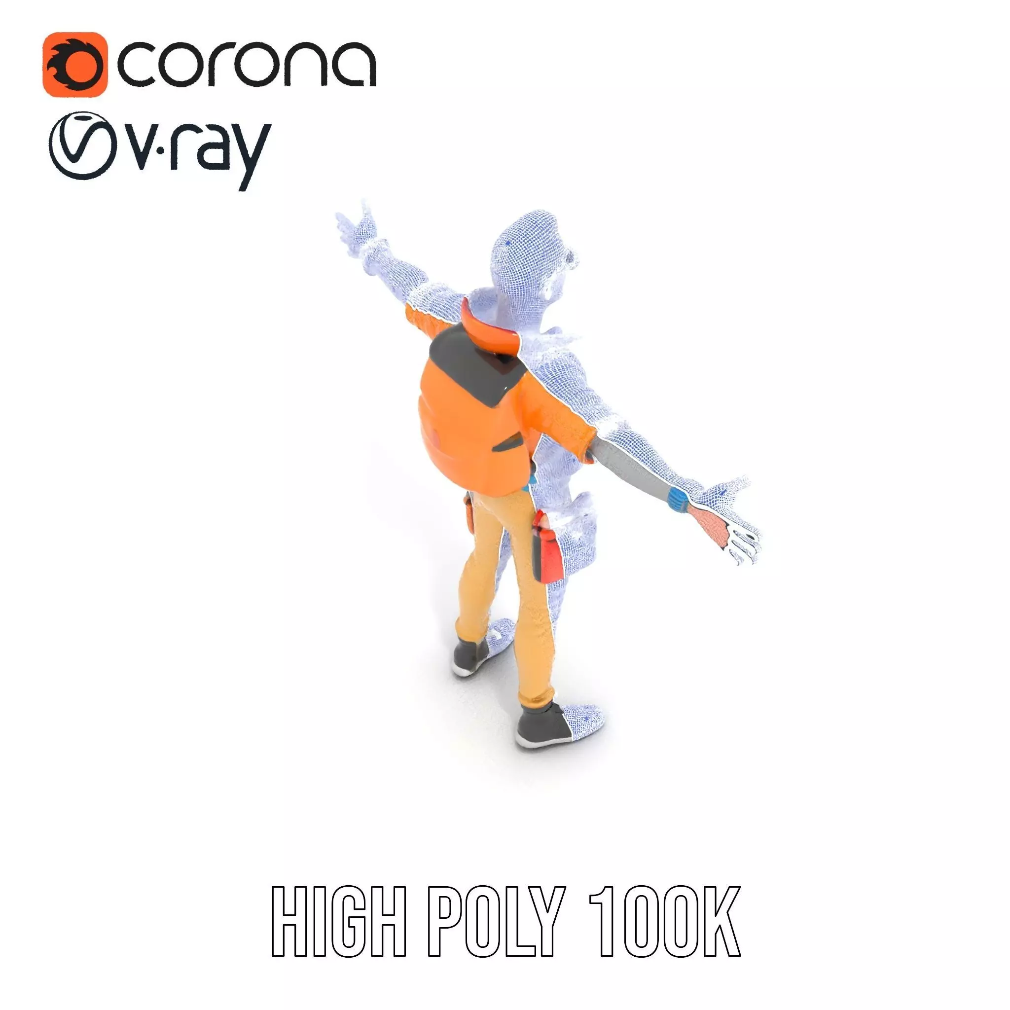 Vibrant Fashion Character model pack Low-poly 3D model_29