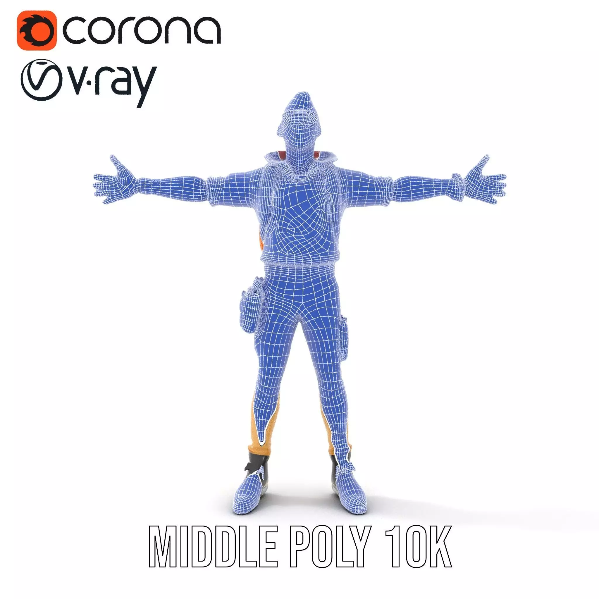 Vibrant Fashion Character model pack Low-poly 3D model_30