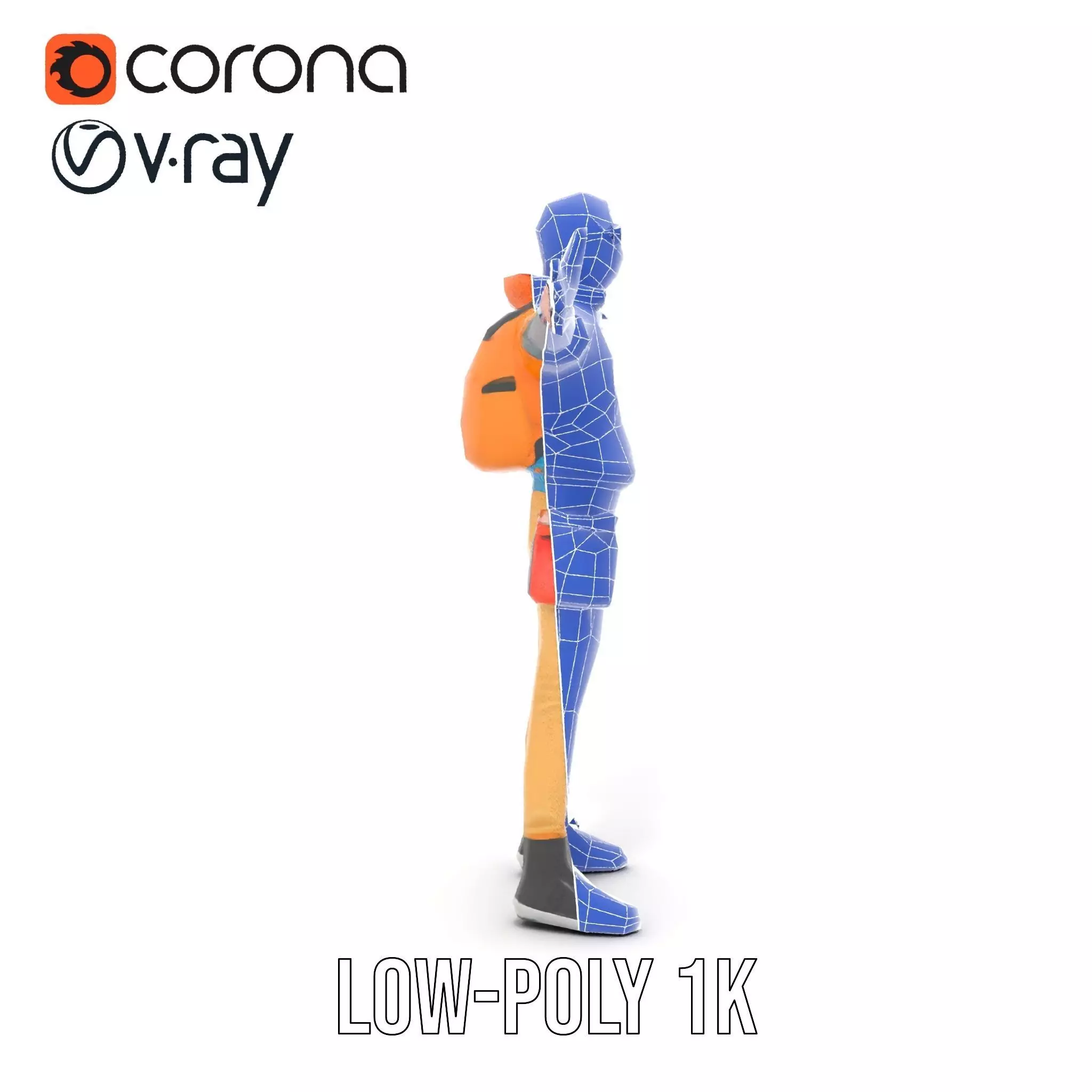 Vibrant Fashion Character model pack Low-poly 3D model_28