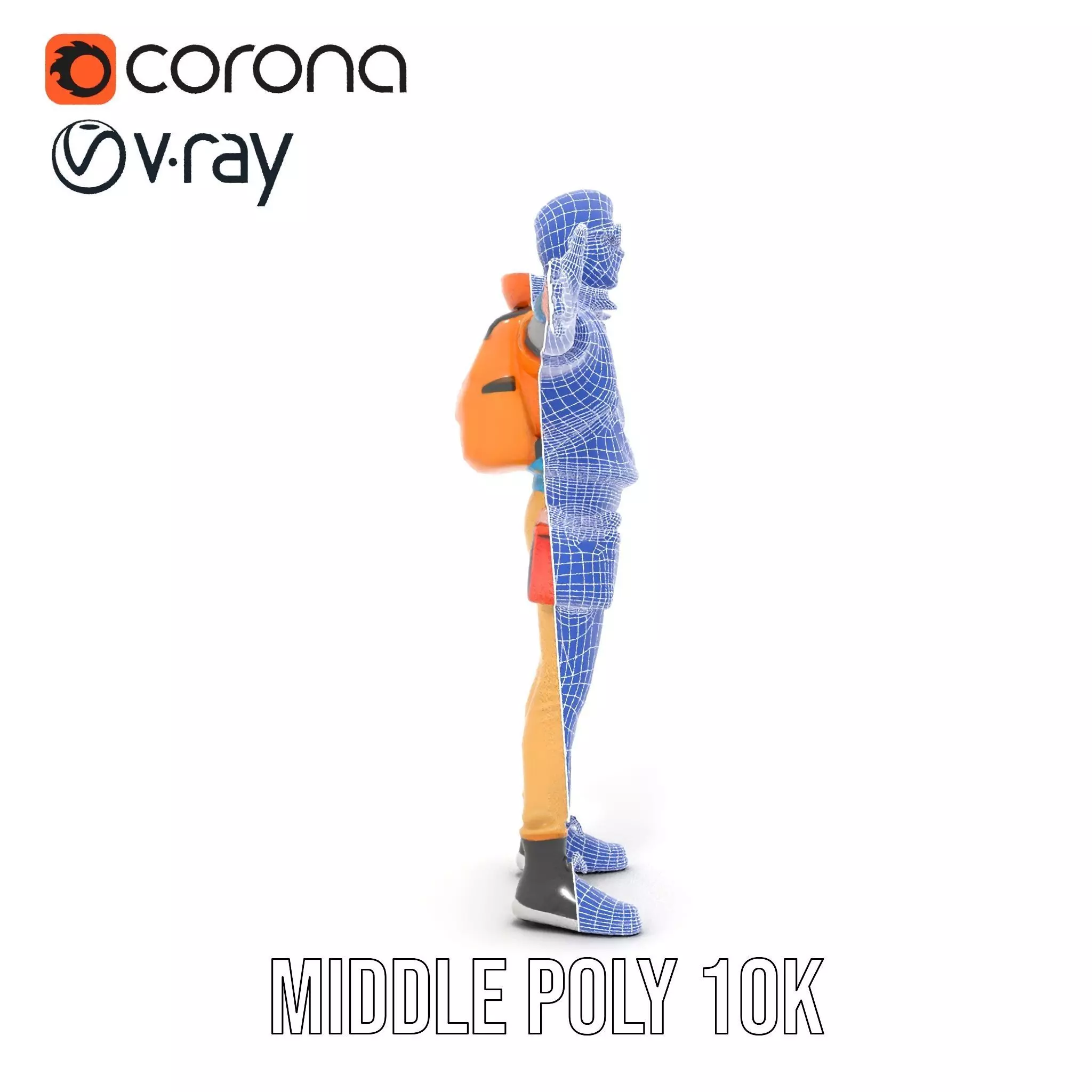 Vibrant Fashion Character model pack Low-poly 3D model_14