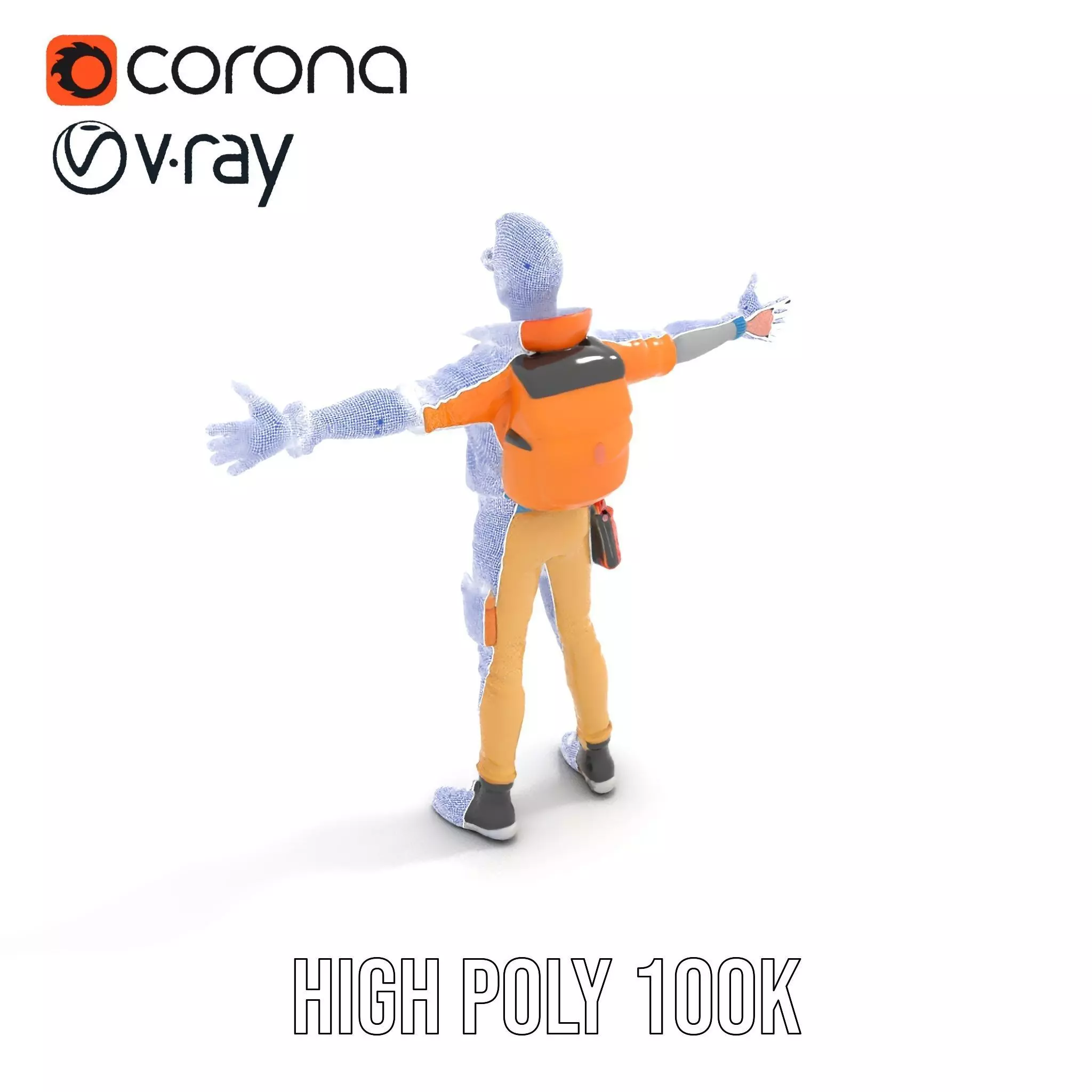 Vibrant Fashion Character model pack Low-poly 3D model_26