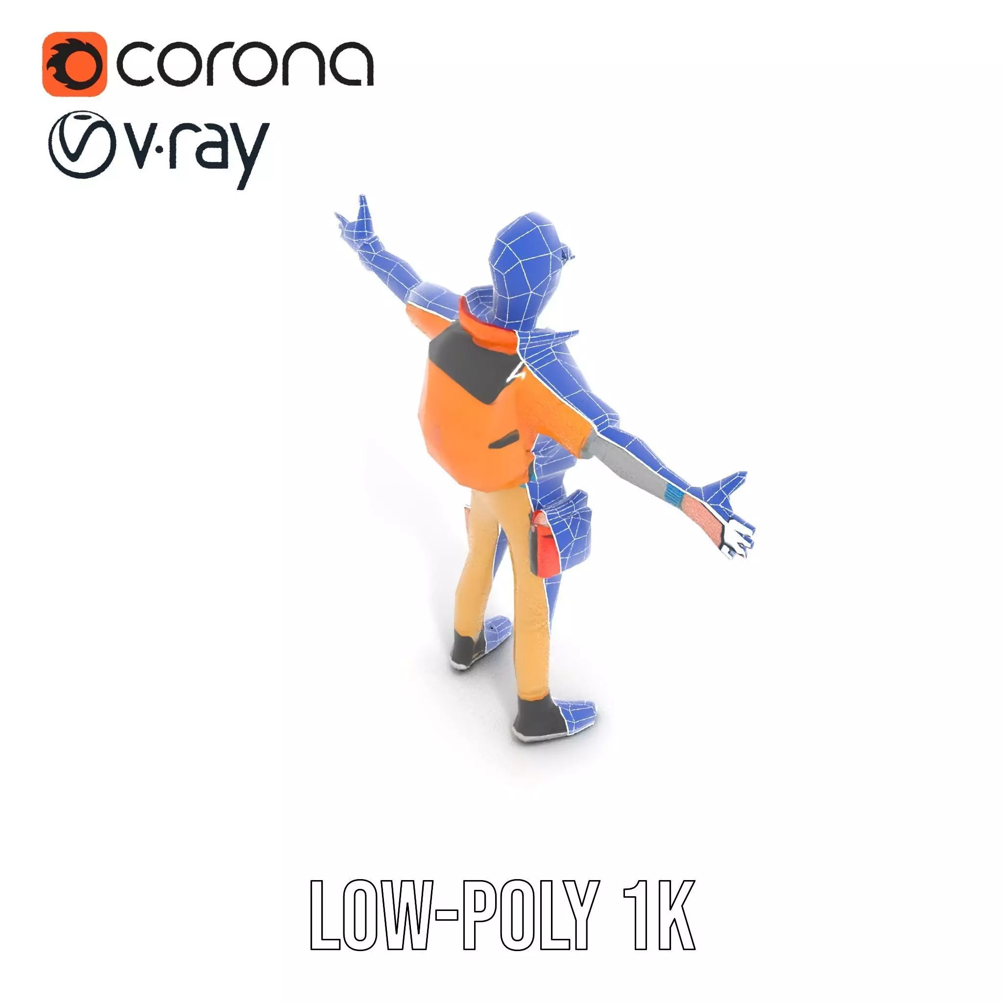 Vibrant Fashion Character model pack Low-poly 3D model_31