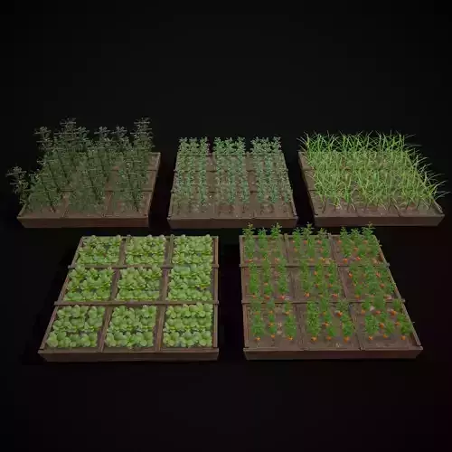 Square Planting Plots Vegetables