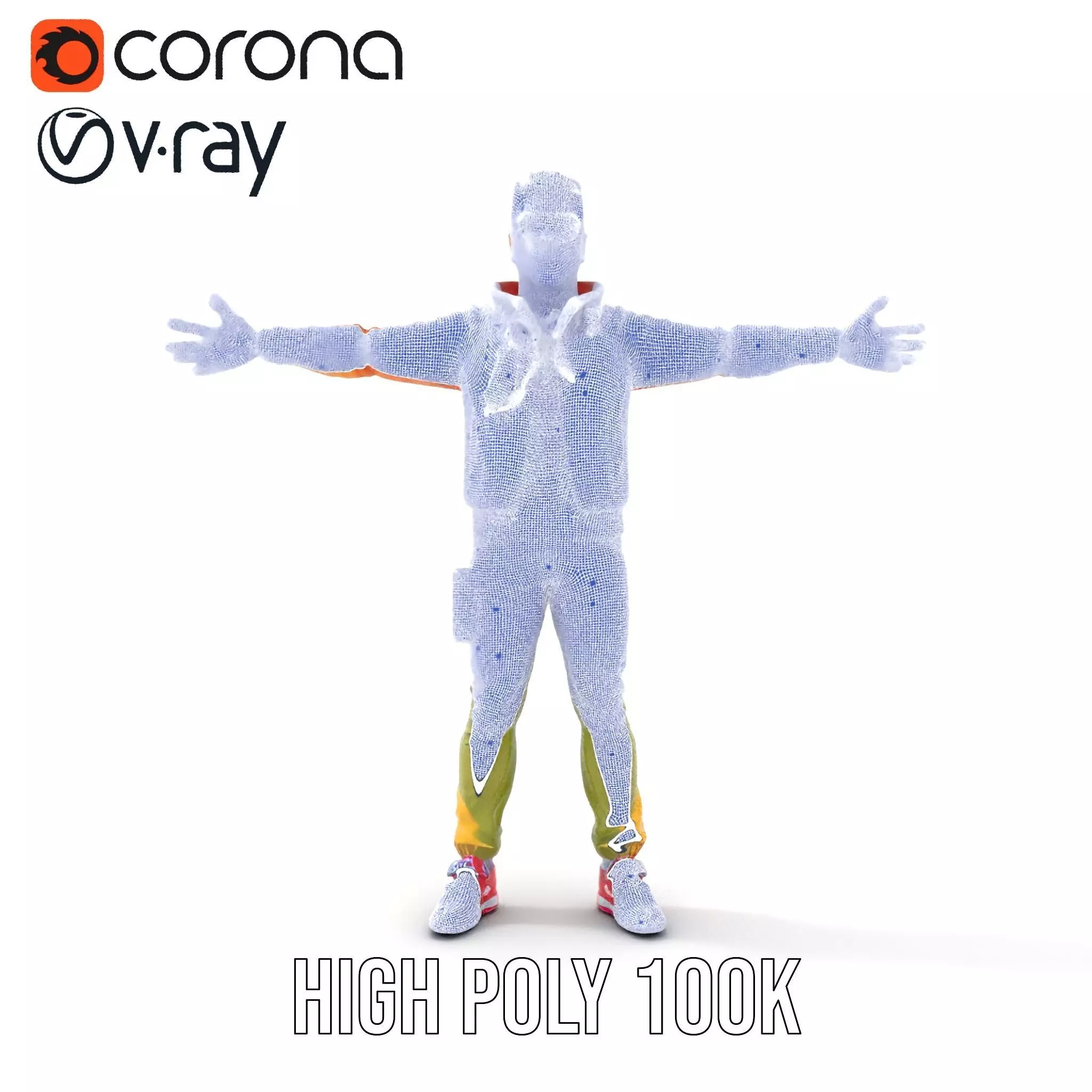 Urban Streetwear Character model pack Low-poly 3D model_21