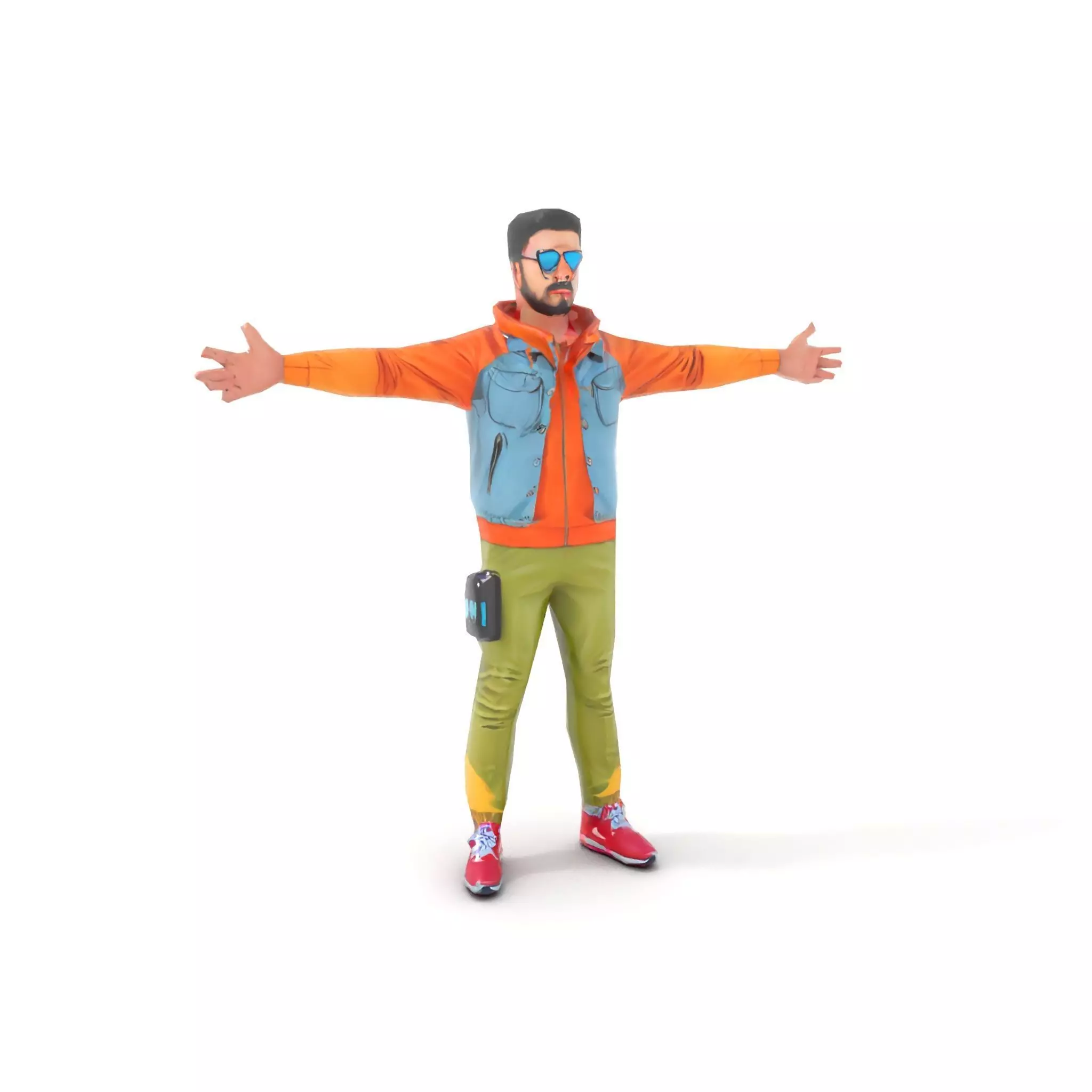 Urban Streetwear Character model pack Low-poly 3D model_20