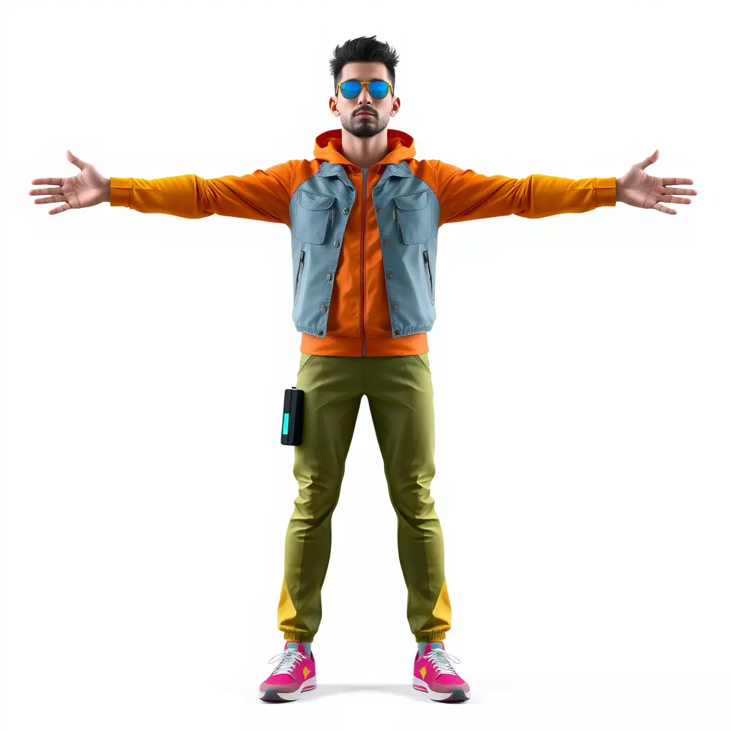 Urban Streetwear Character model pack Low-poly 3D model_3