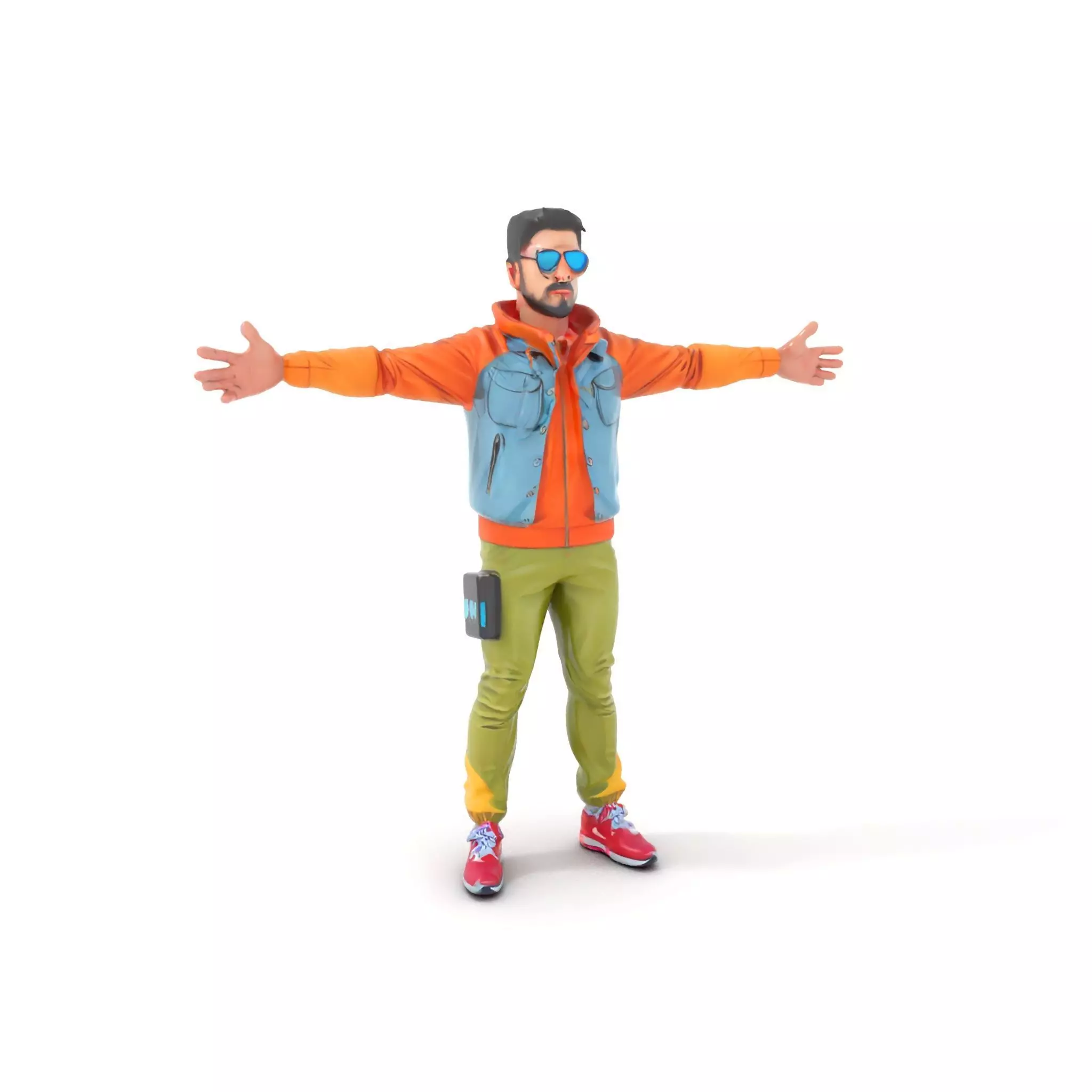 Urban Streetwear Character model pack Low-poly 3D model_0