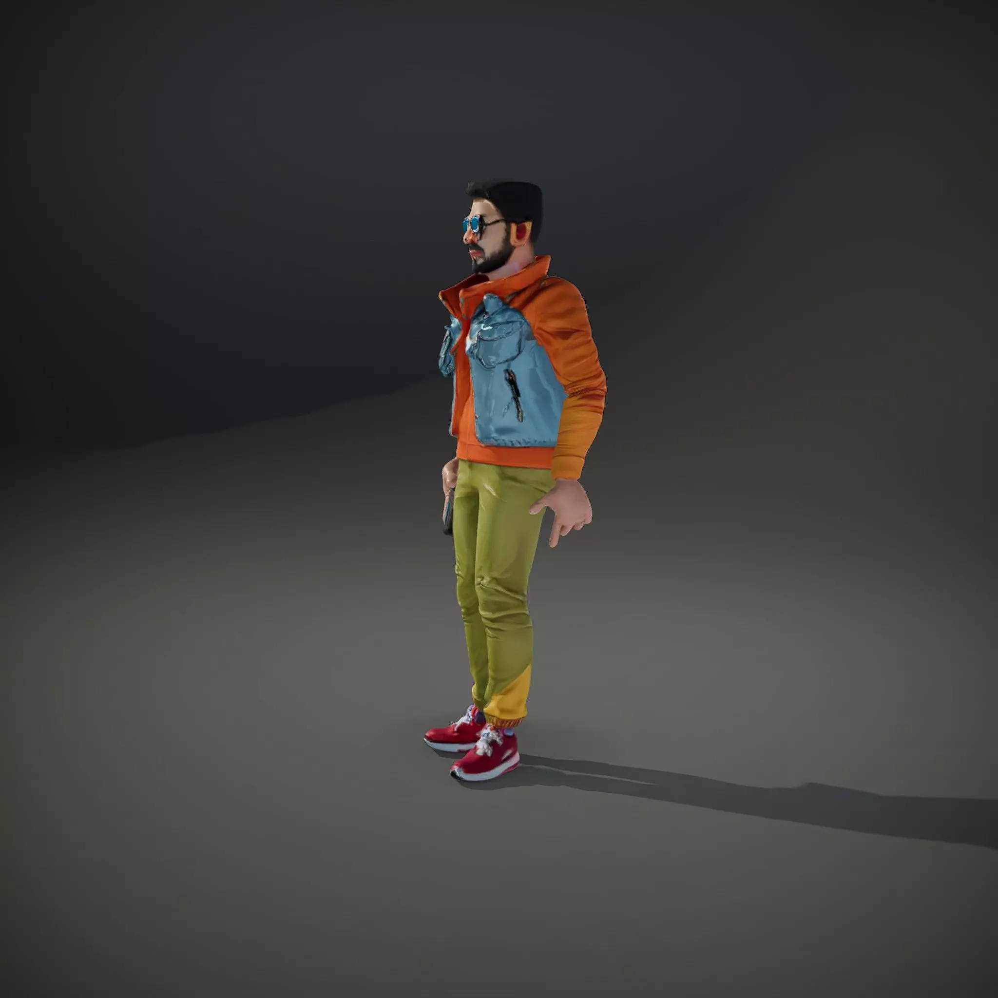 Urban Streetwear Character model pack Low-poly 3D model_35