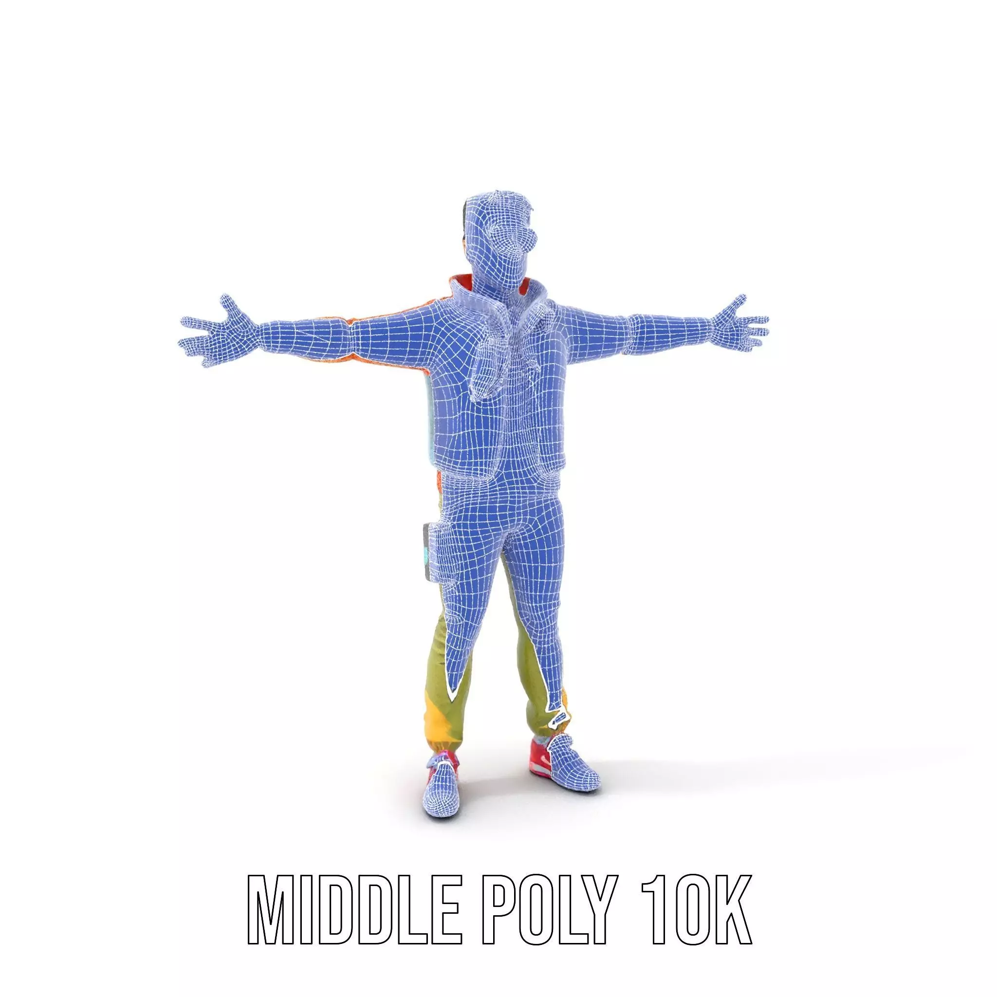 Urban Streetwear Character model pack Low-poly 3D model_19