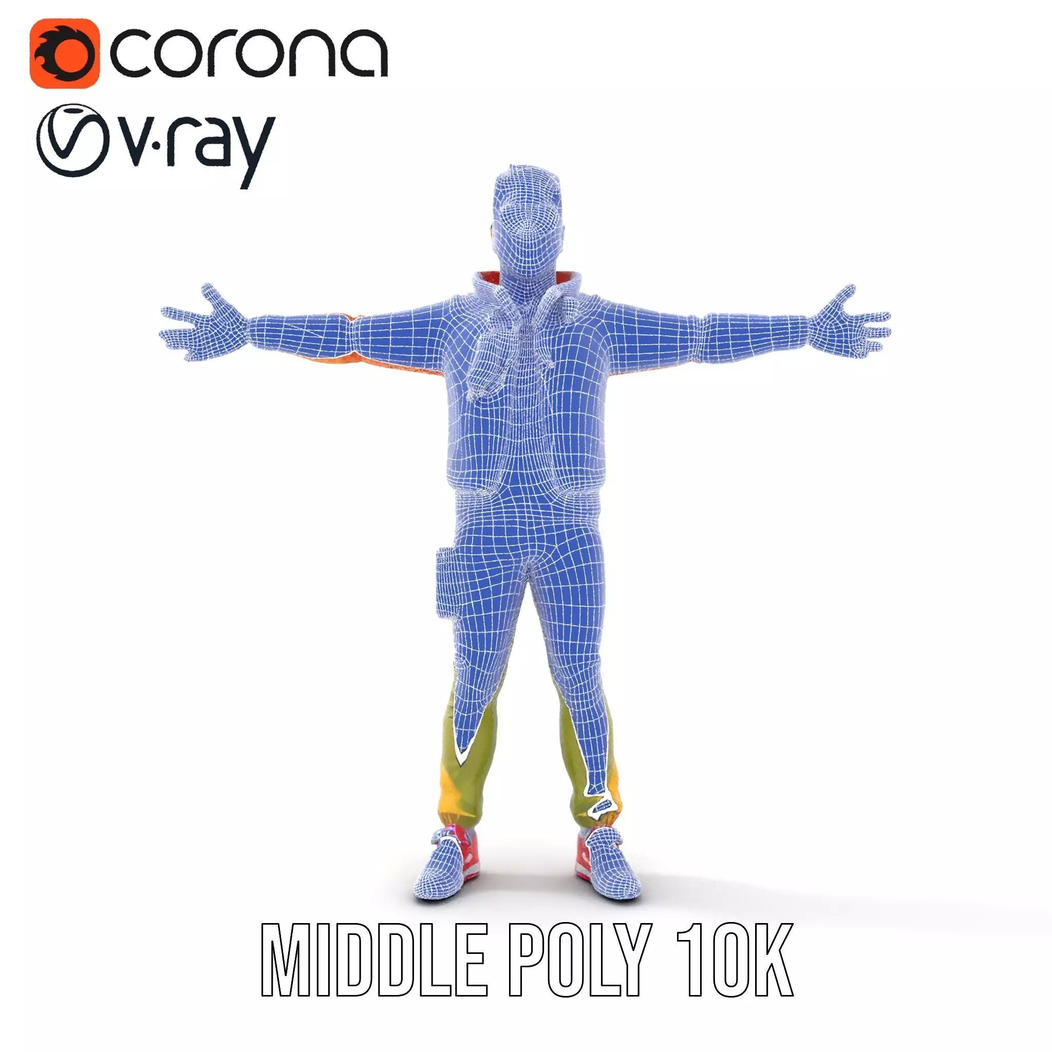 Urban Streetwear Character model pack Low-poly 3D model_25