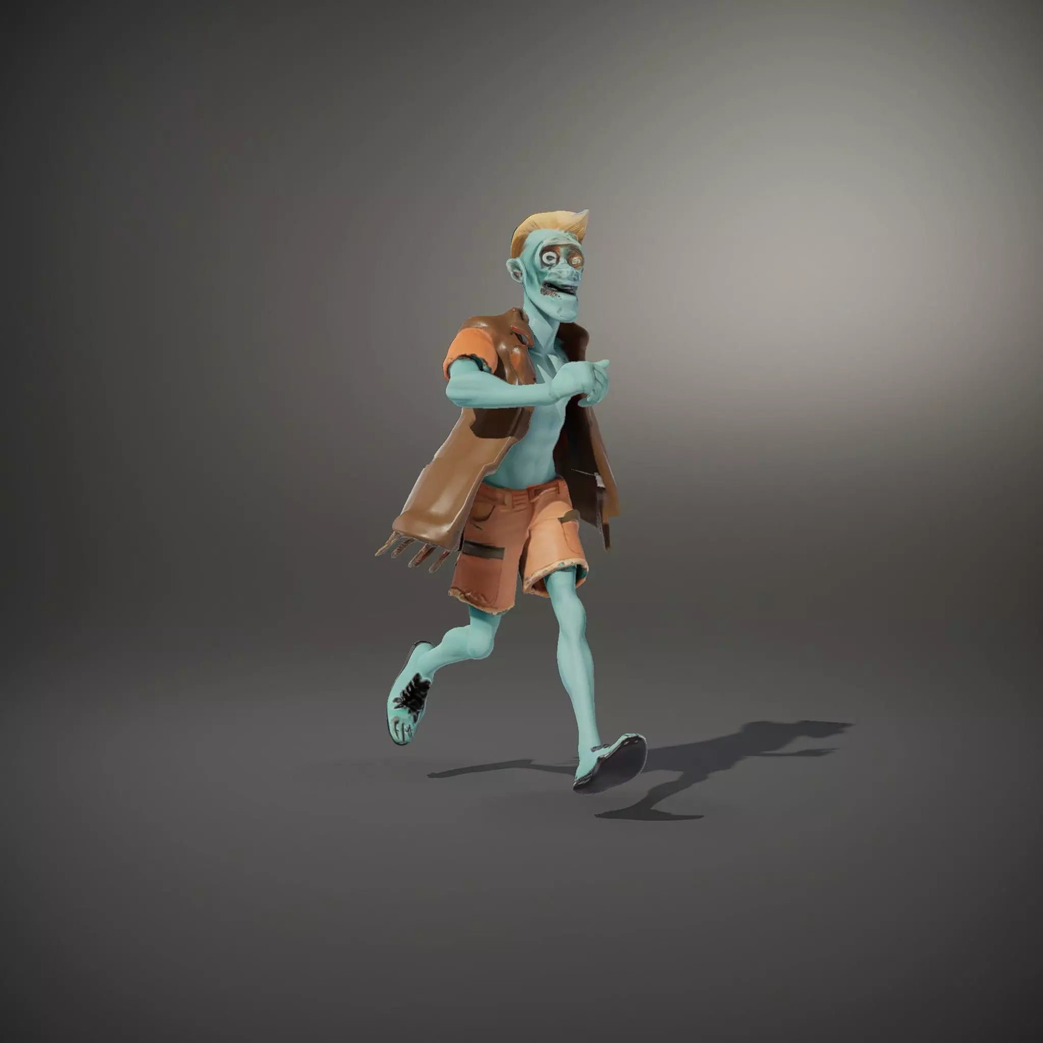 Zombie Character model pack Low-poly 3D model_34