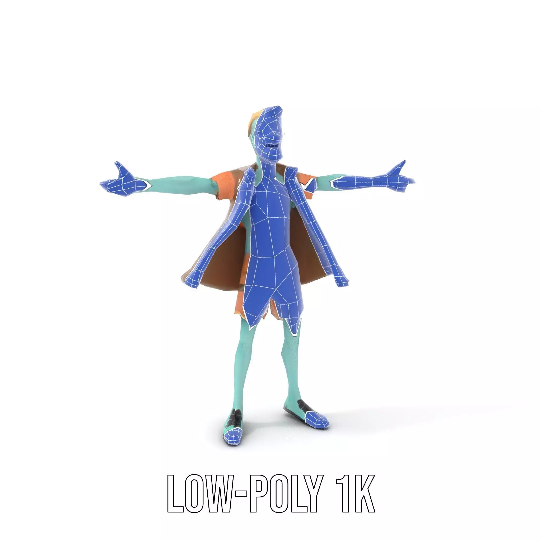 Zombie Character model pack Low-poly 3D model_12