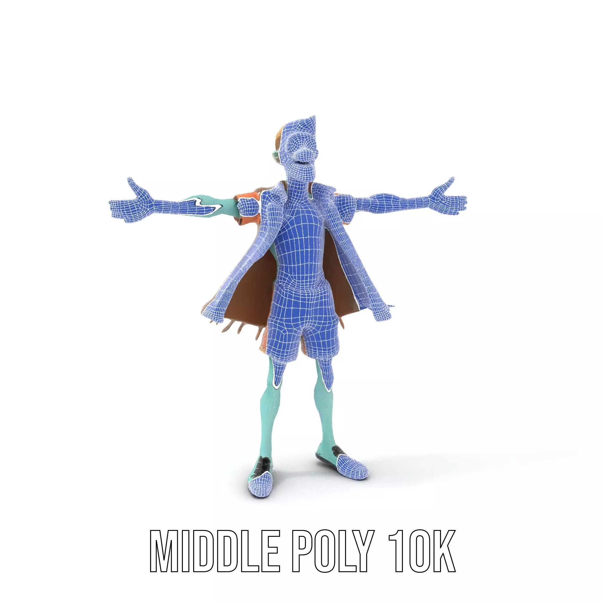 Zombie Character model pack Low-poly 3D model_28
