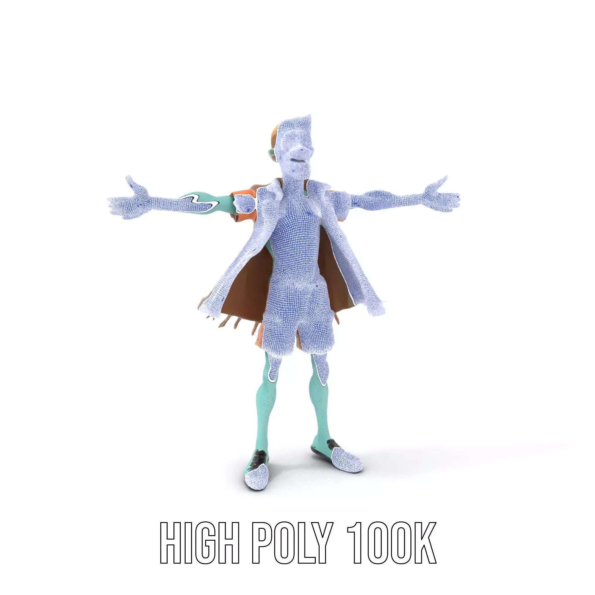 Zombie Character model pack Low-poly 3D model_5