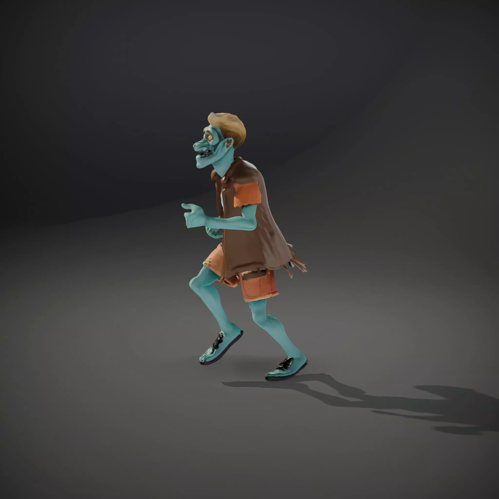 Zombie Character model pack Low-poly 3D model_35