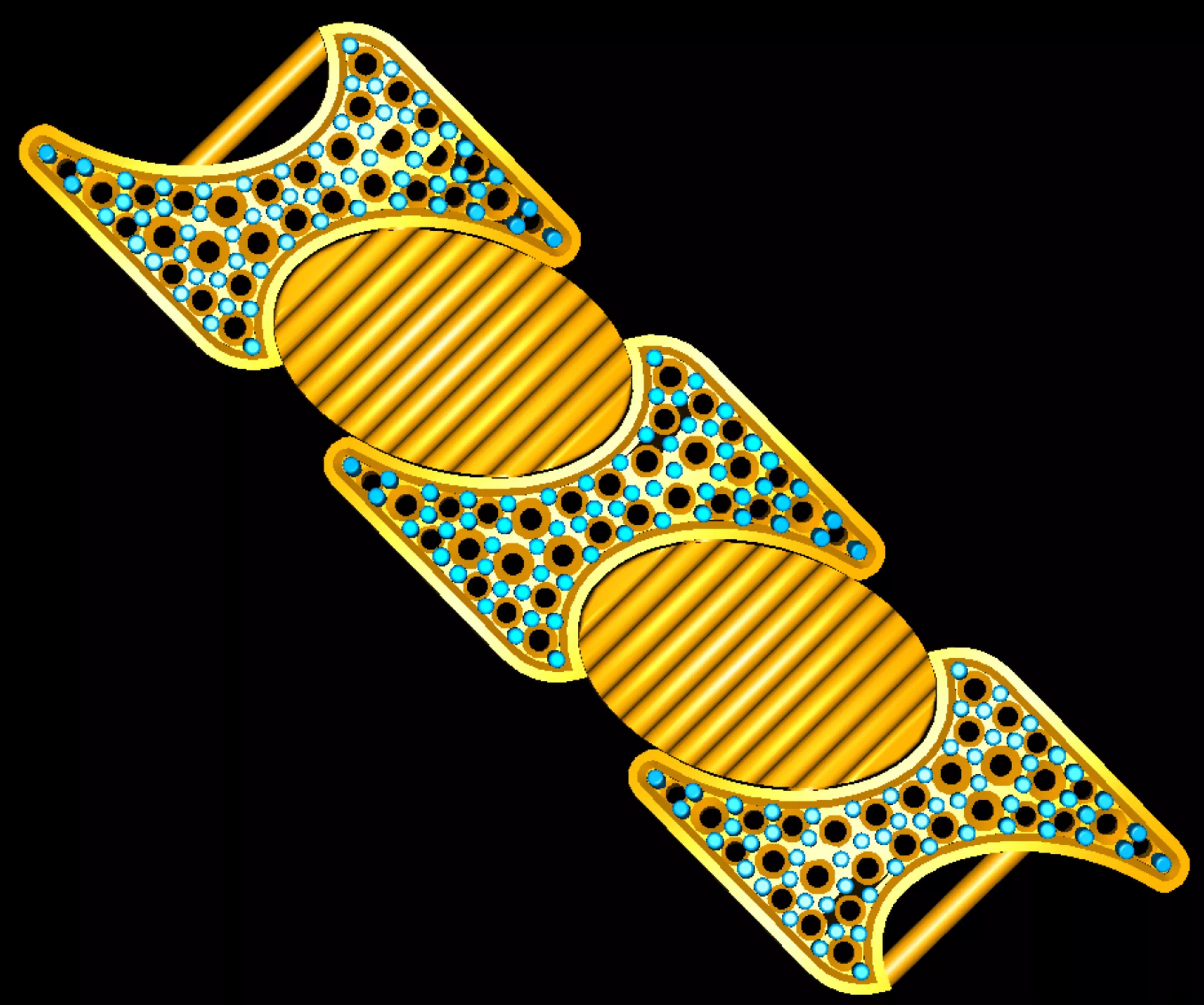 3D Printable Jewelry design of Bracelet with diamonds  3D print model_2