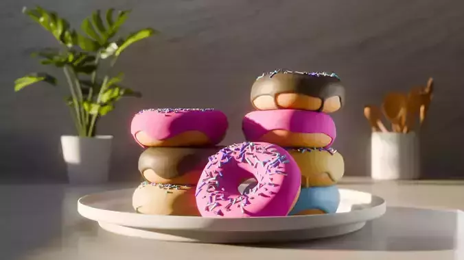 donuts in kitchen