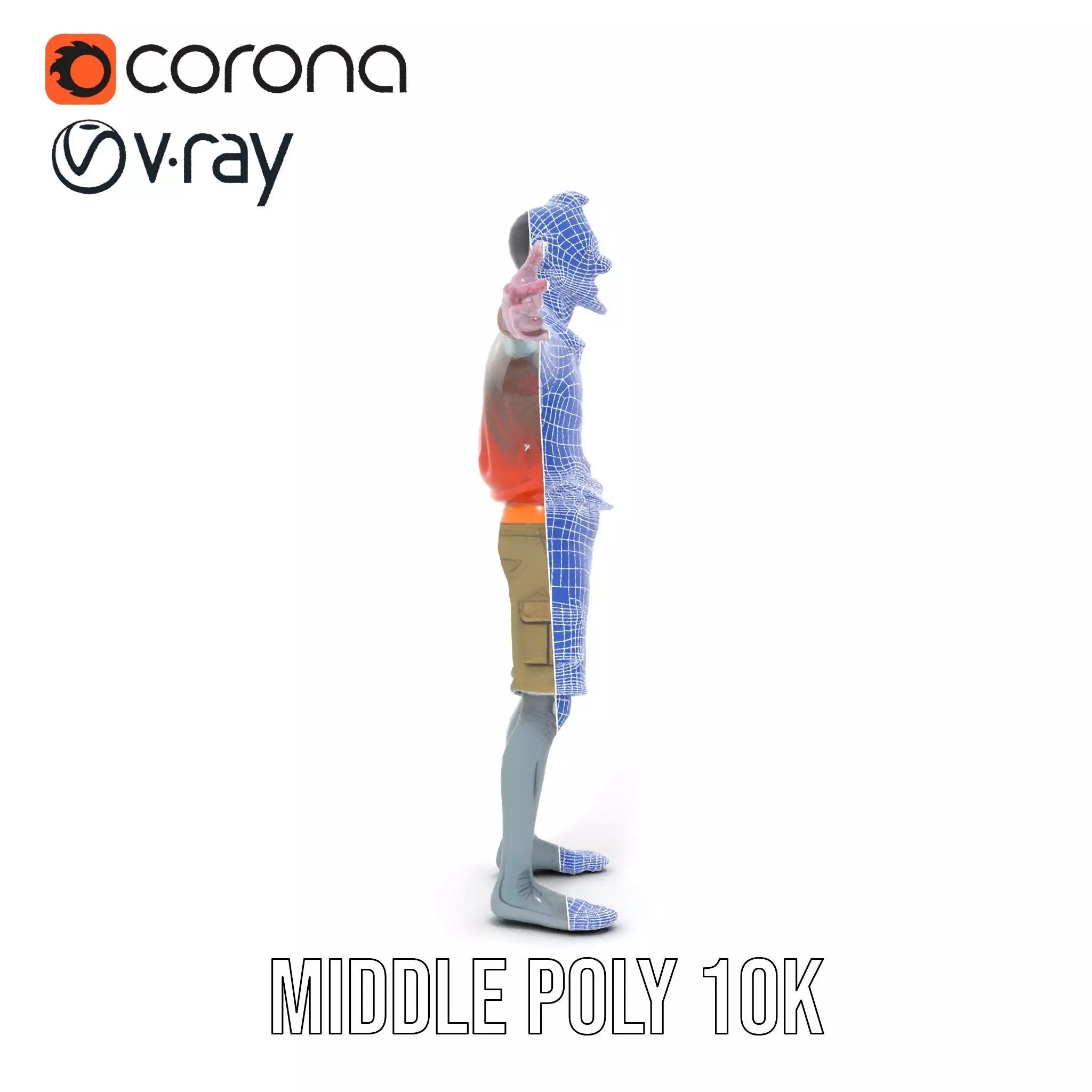 Zany Zombie Attire model pack Low-poly 3D model_30