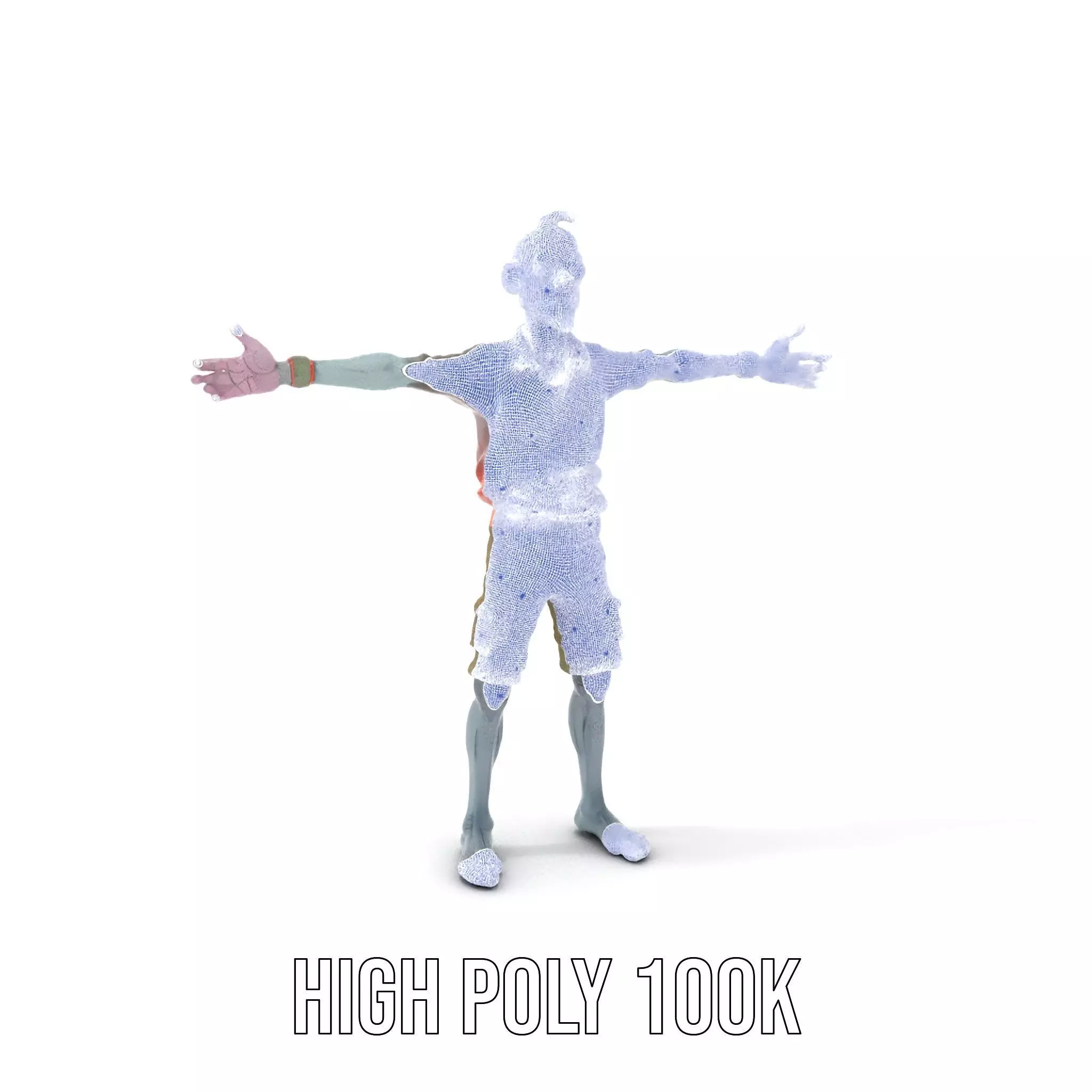 Zany Zombie Attire model pack Low-poly 3D model_5