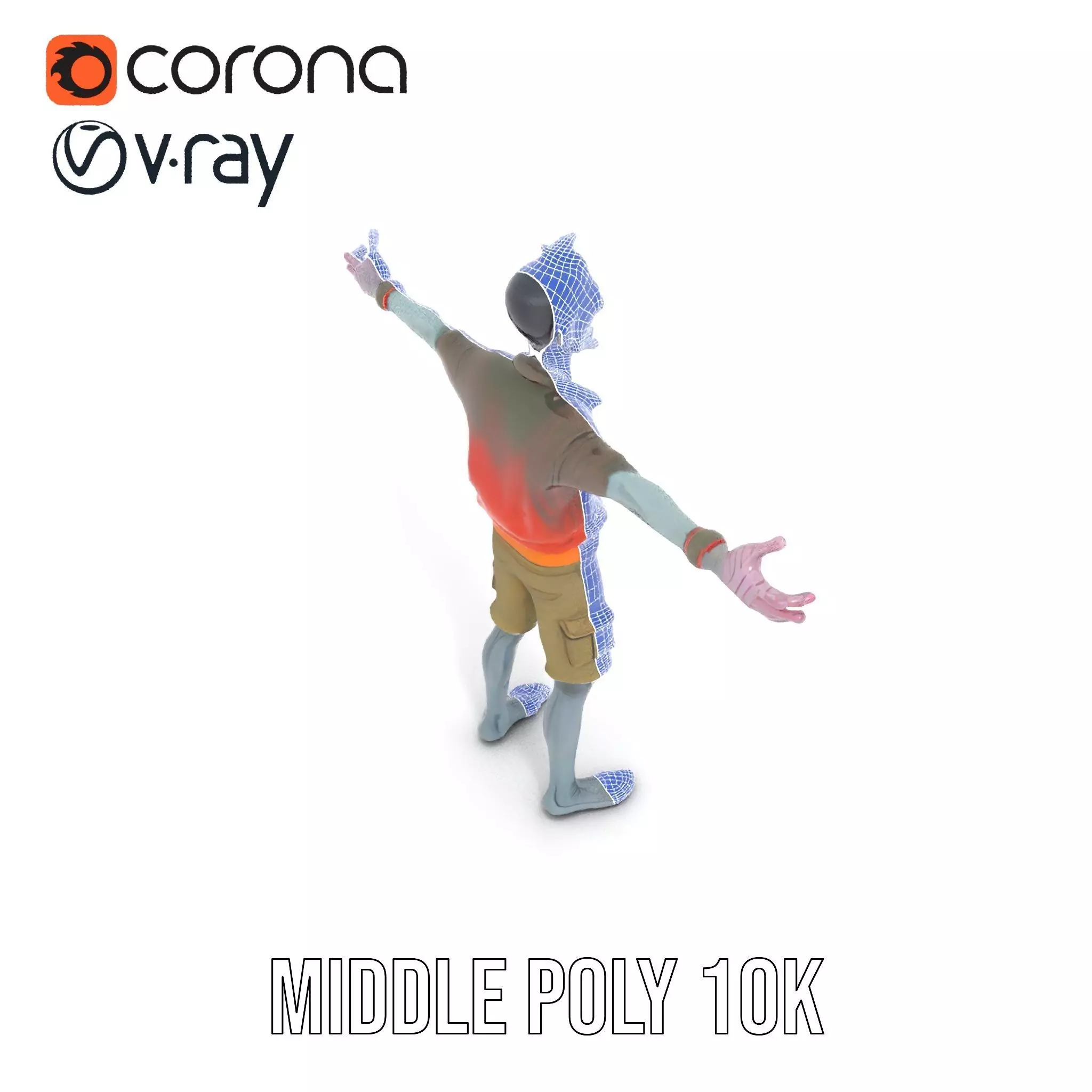 Zany Zombie Attire model pack Low-poly 3D model_21