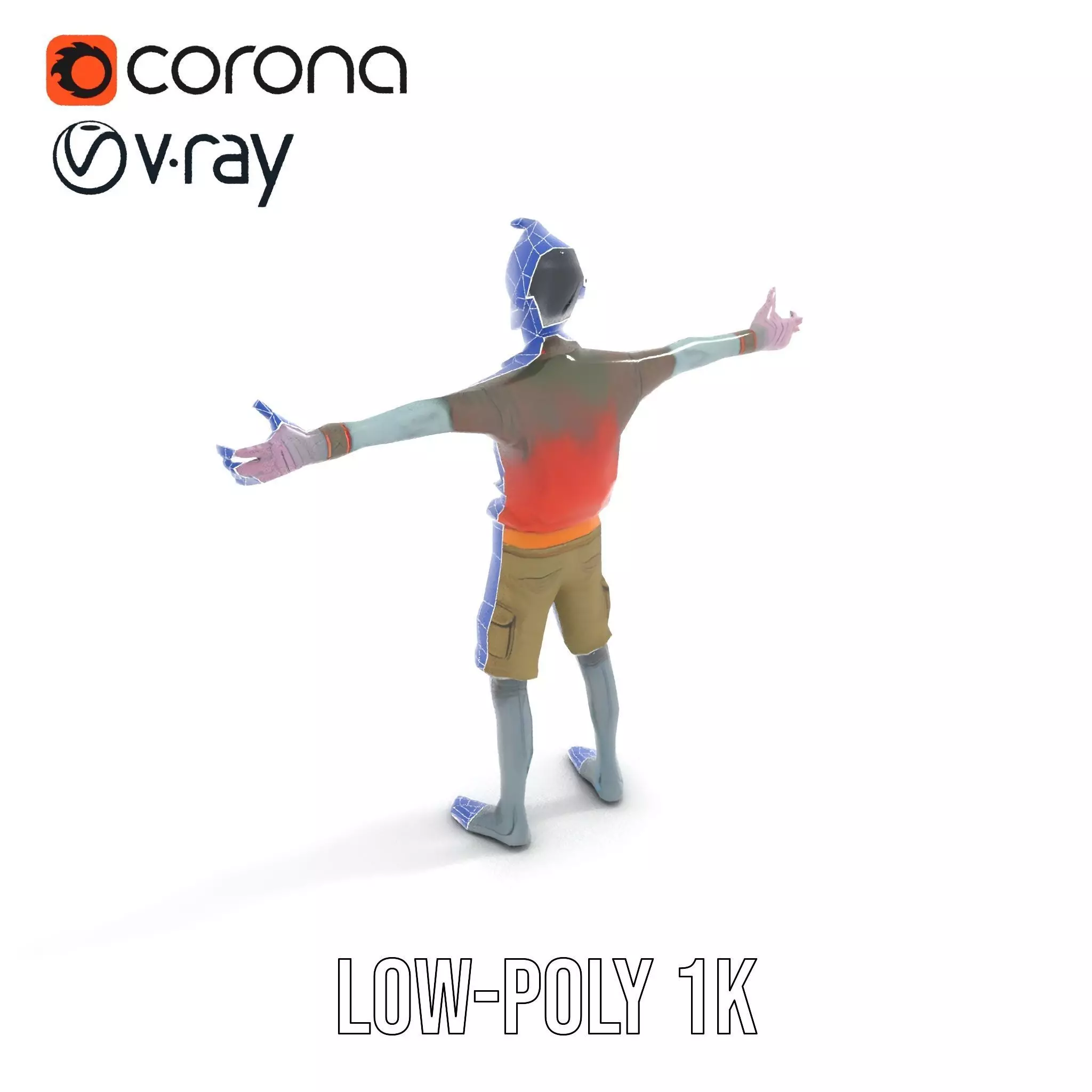 Zany Zombie Attire model pack Low-poly 3D model_25