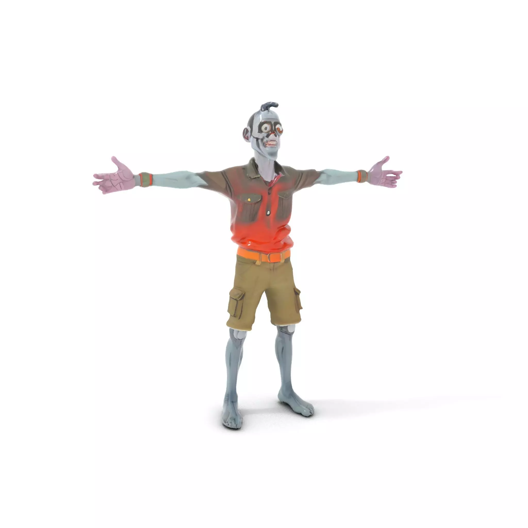 Zany Zombie Attire model pack Low-poly 3D model_13
