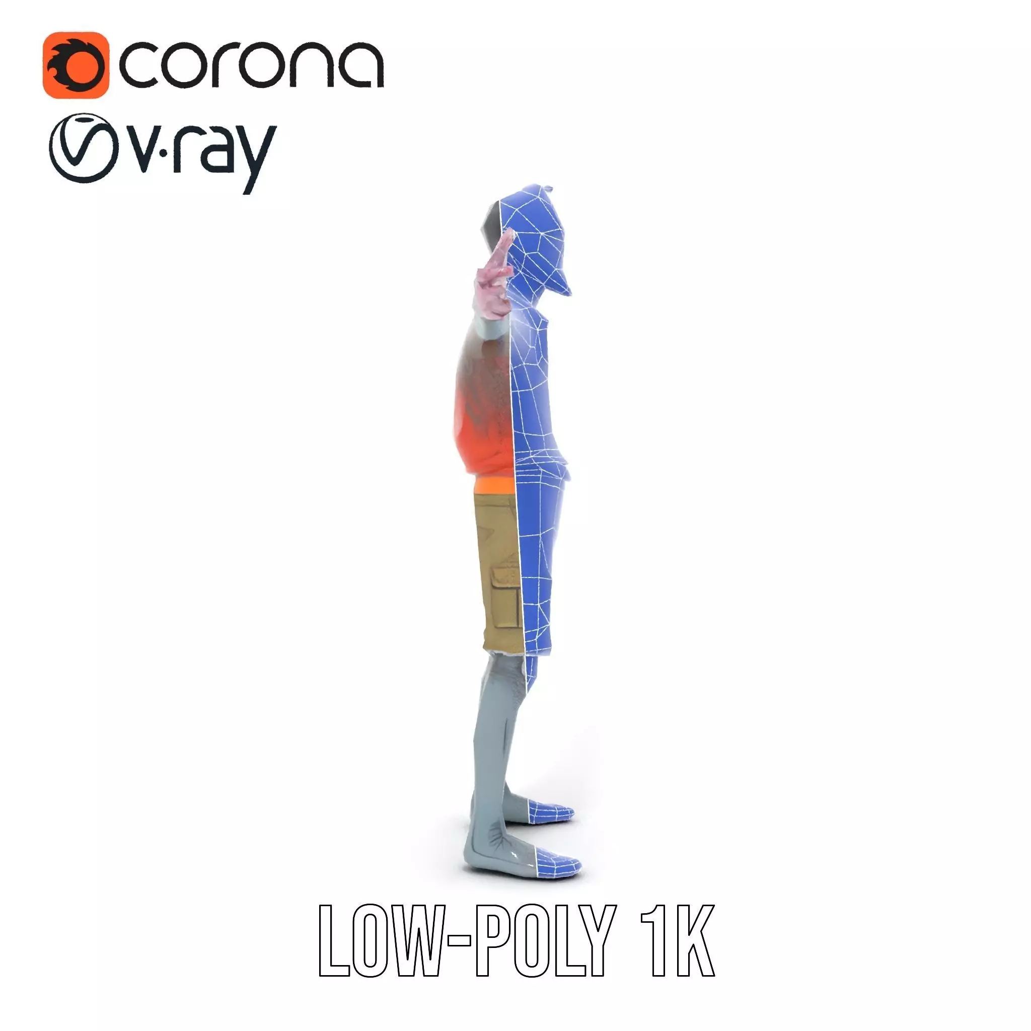 Zany Zombie Attire model pack Low-poly 3D model_22