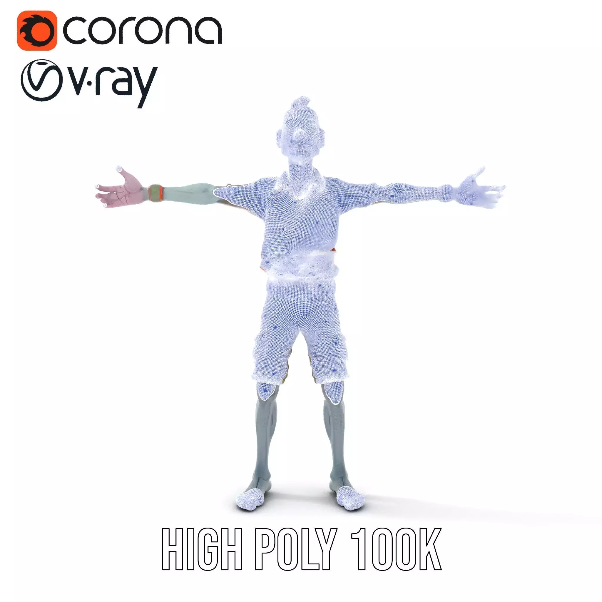 Zany Zombie Attire model pack Low-poly 3D model_20