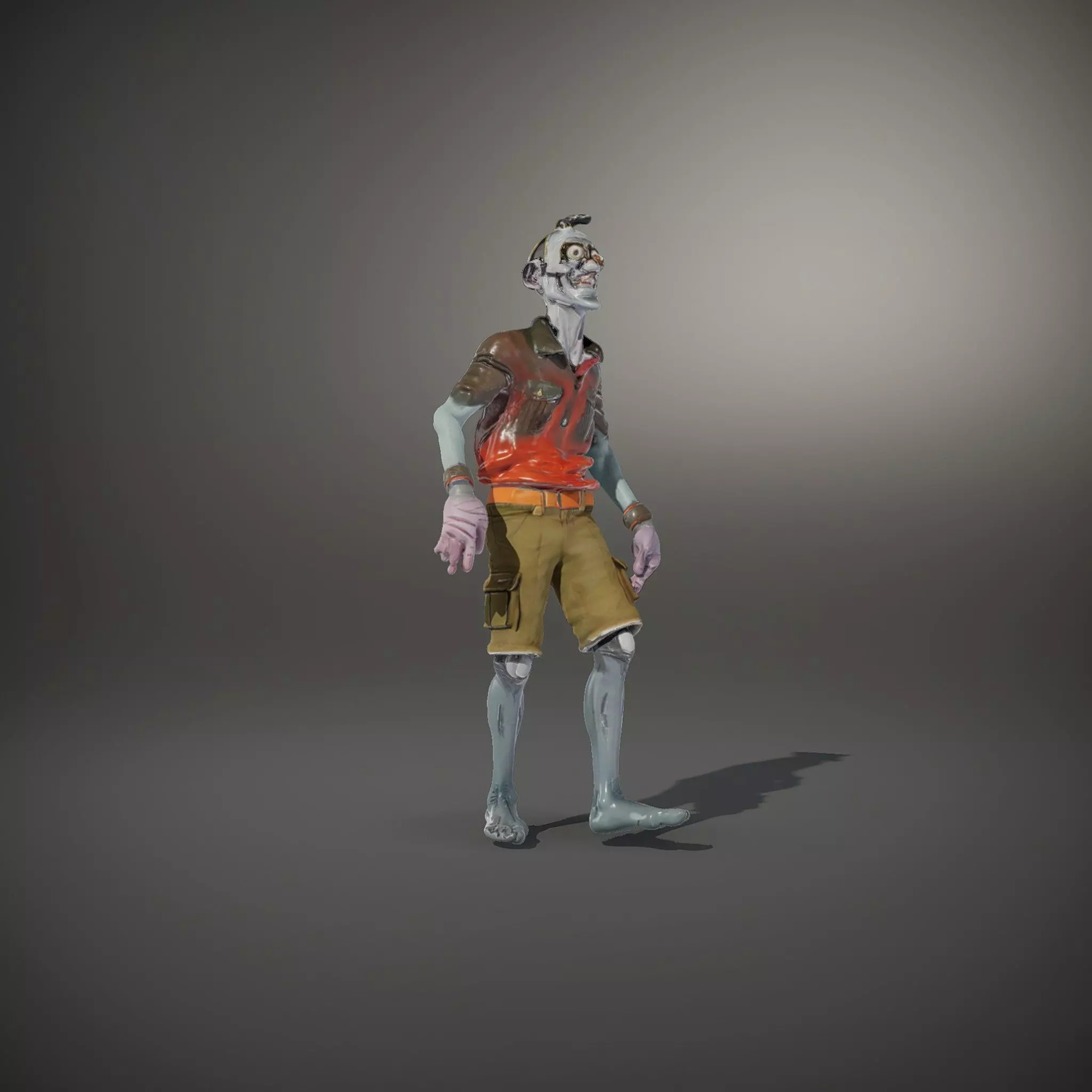 Zany Zombie Attire model pack Low-poly 3D model_34
