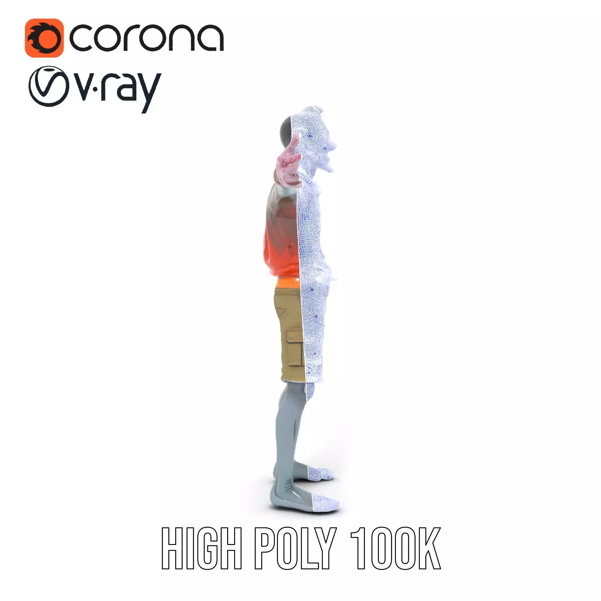 Zany Zombie Attire model pack Low-poly 3D model_33