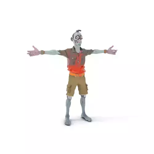 Zany Zombie Attire model pack Low-poly 3D model