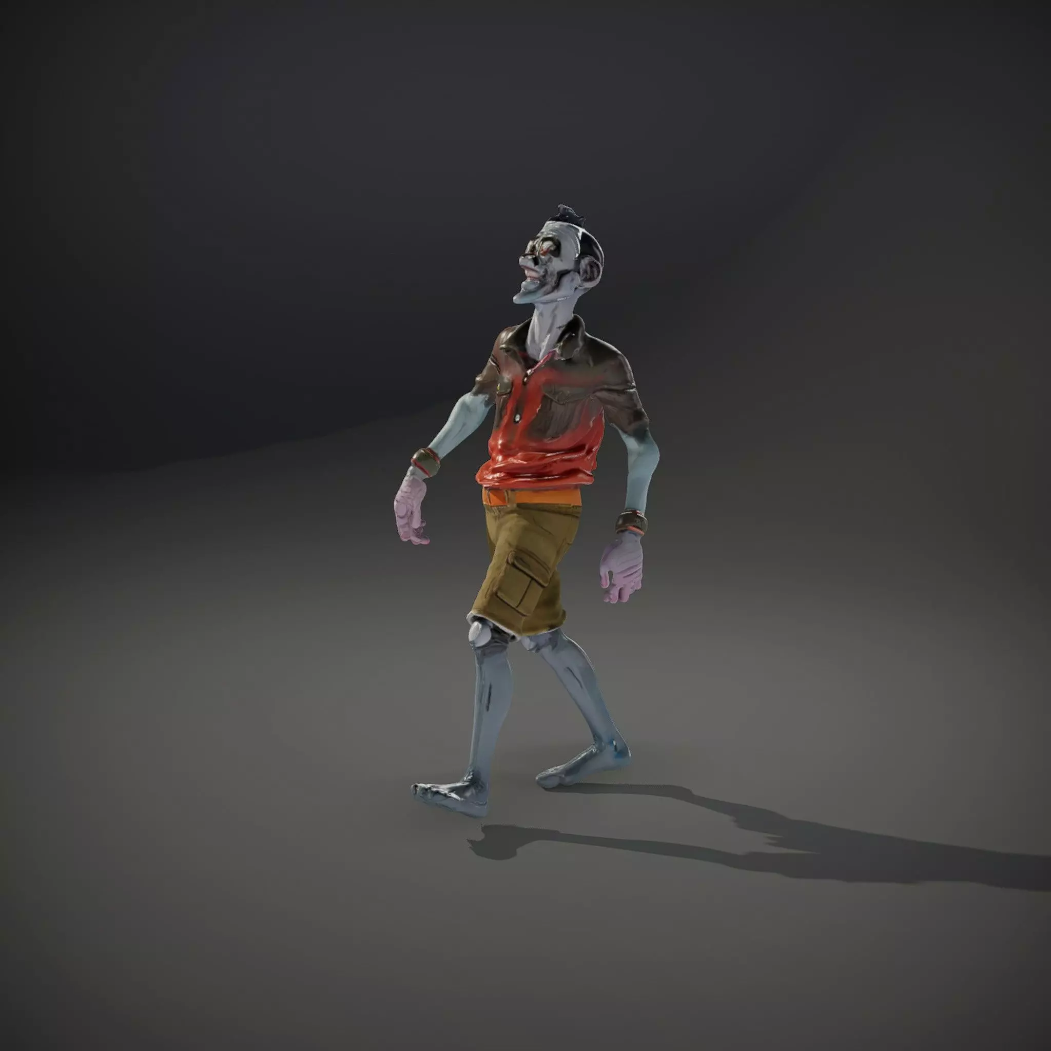 Zany Zombie Attire model pack Low-poly 3D model_35