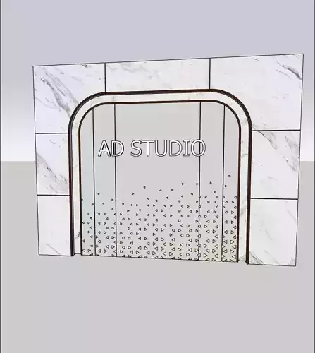 3D Wall Decoration for Cafe - Modern Architectural Design 3D model 3D Wall Decoration for Cafe - Modern Architectural Design 3D model