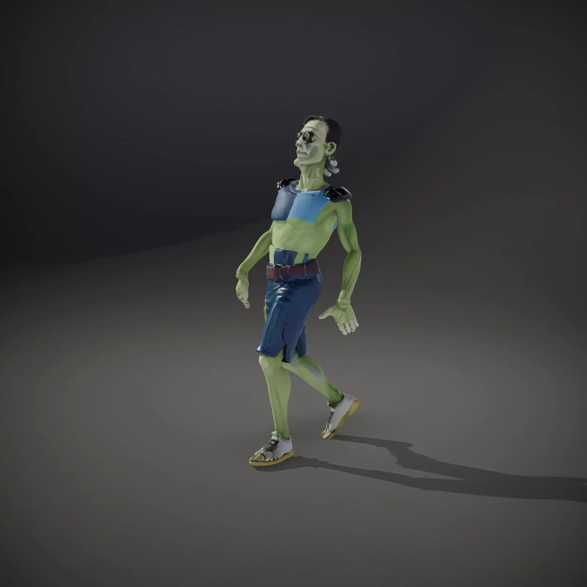 Patchwork Zombie Character model pack Low-poly 3D model_35