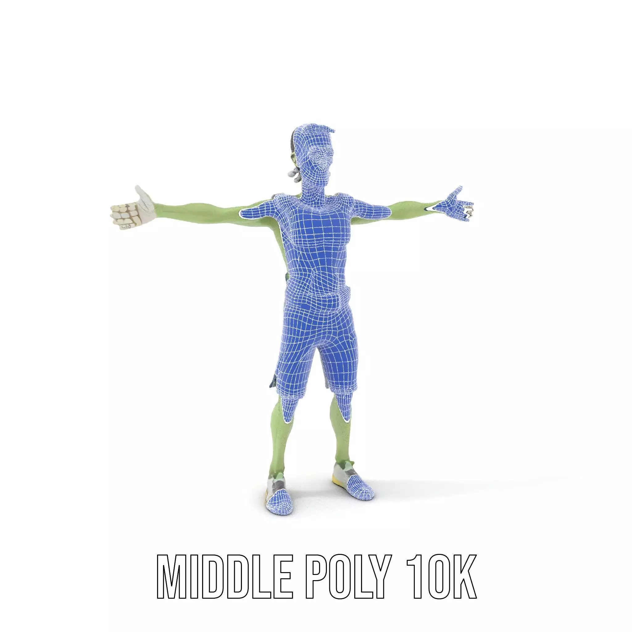 Patchwork Zombie Character model pack Low-poly 3D model_22