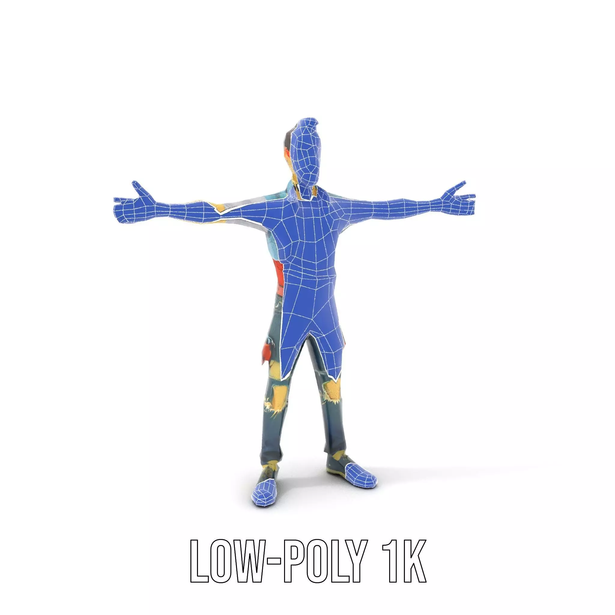 Zany Zombie Character model pack Low-poly 3D model_17