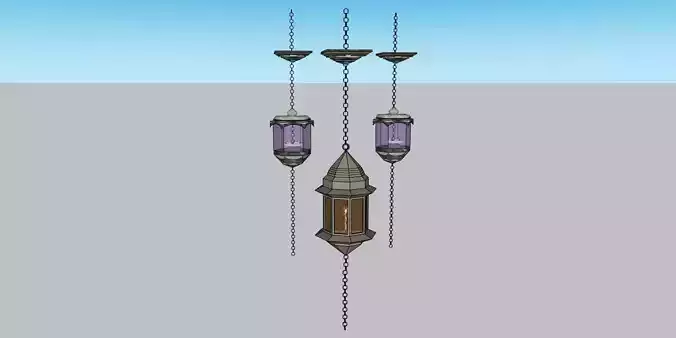 Hanging Lantern Light - 3D Model