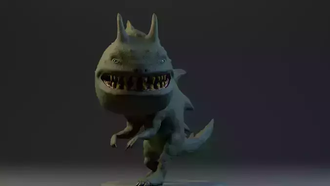 Realistic Monster Game-Ready Animated