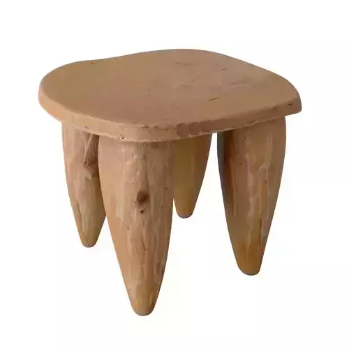 Vintage Small Senufo Stool Light