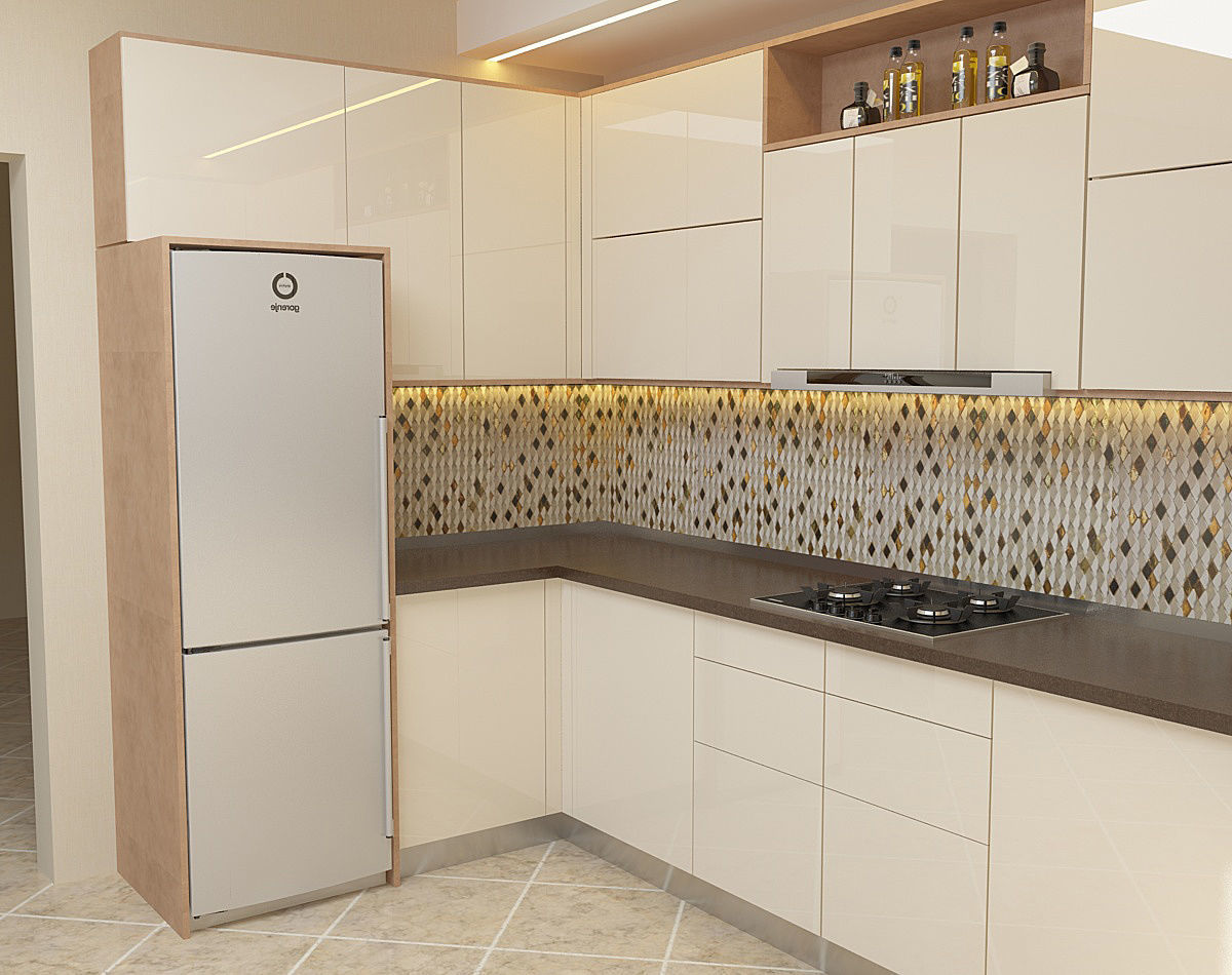  Neutral Modern Kitchen 3D model_3