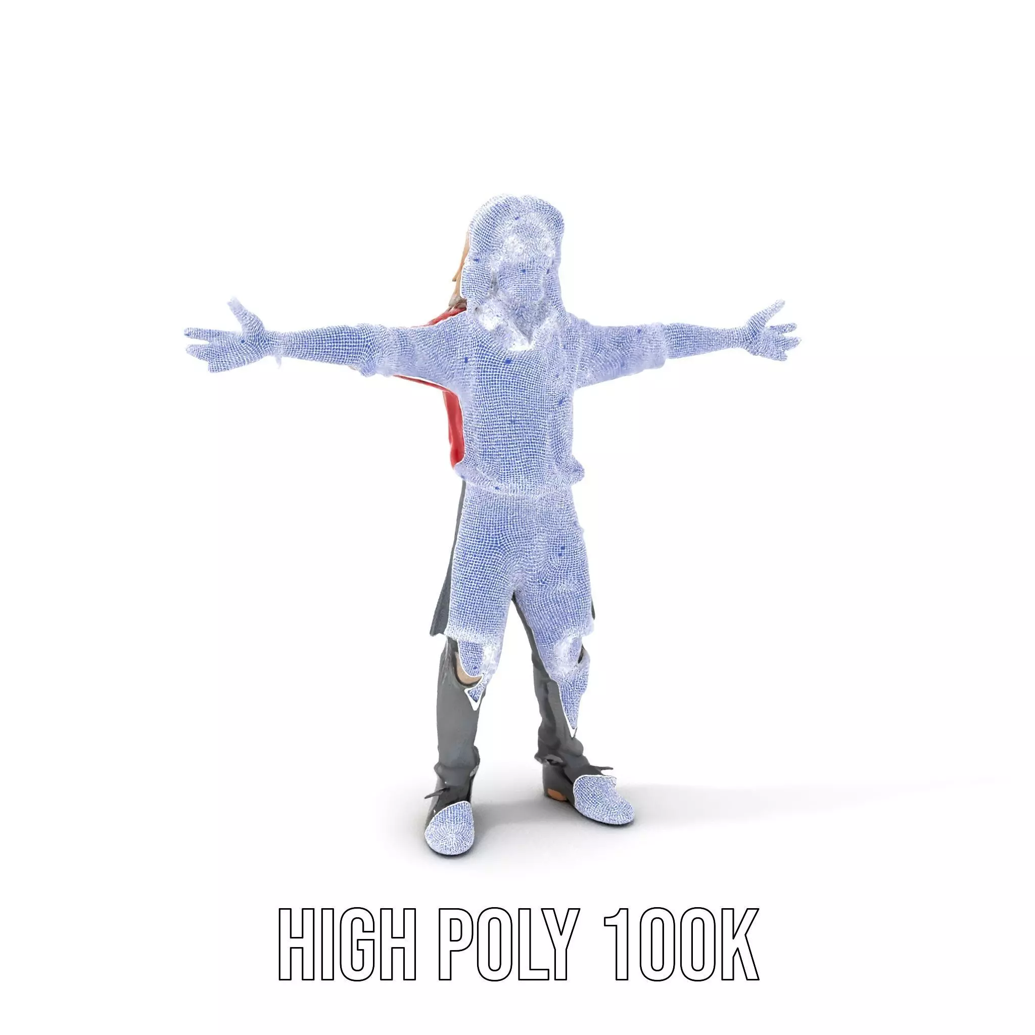 Colorful Zombie Character model pack Low-poly 3D model_5