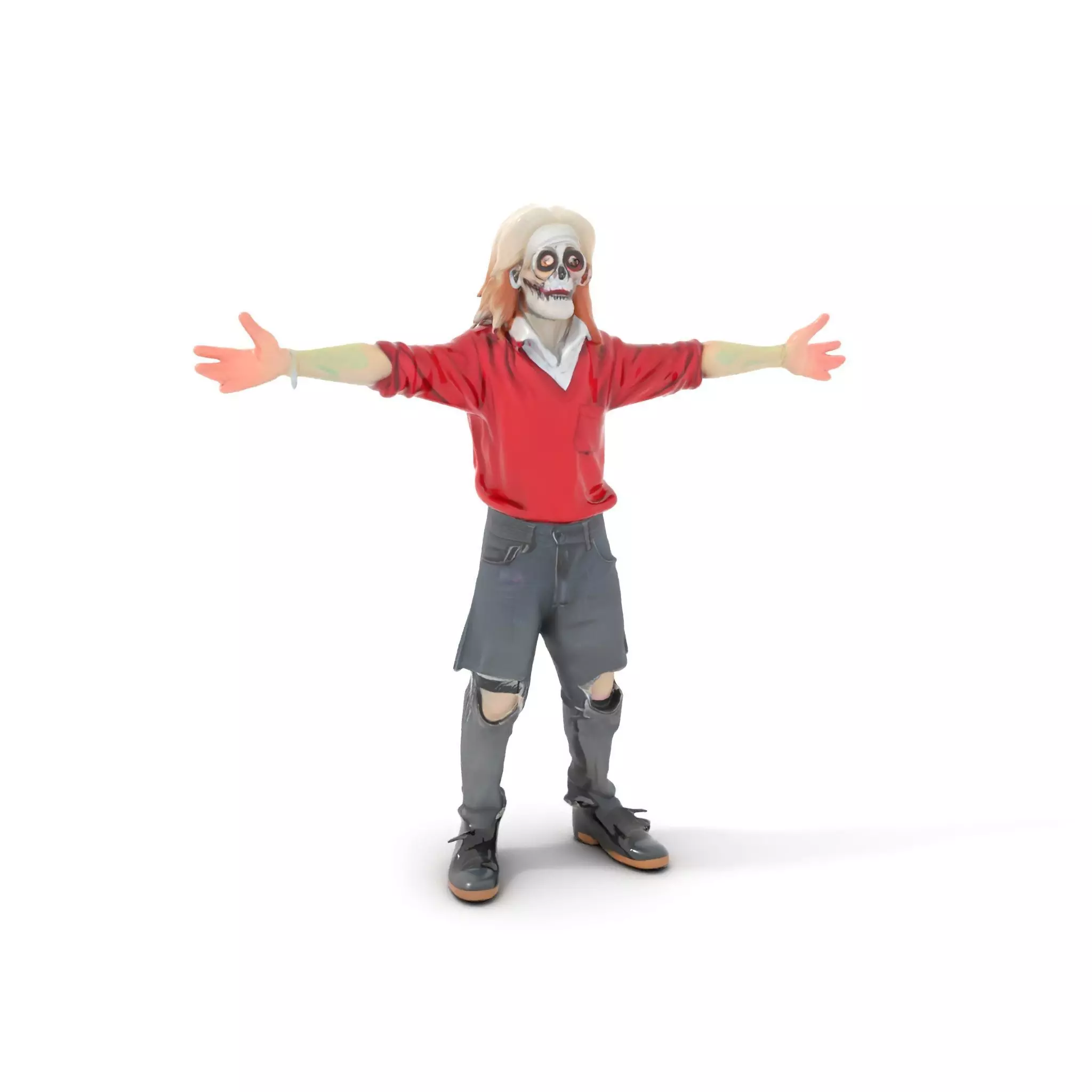 Colorful Zombie Character model pack Low-poly 3D model_0
