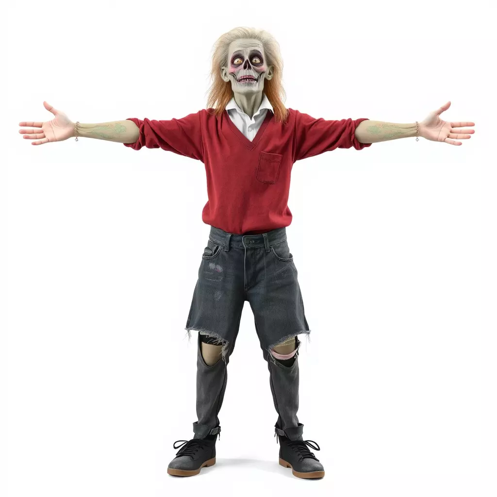 Colorful Zombie Character model pack Low-poly 3D model_3